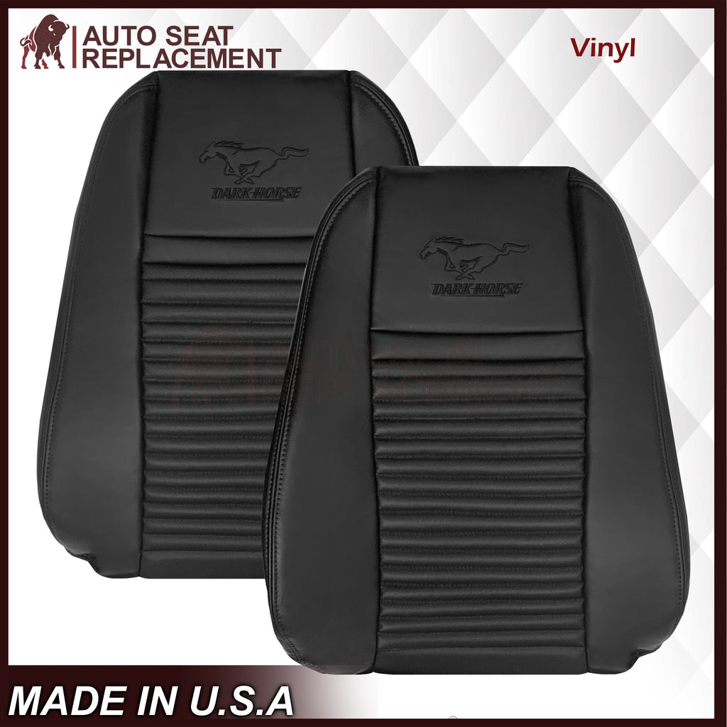 2003-2004 Ford Mustang Mach 1 ONE Replacement Leather Seat Cover in Ebony Black: Choose From Variation