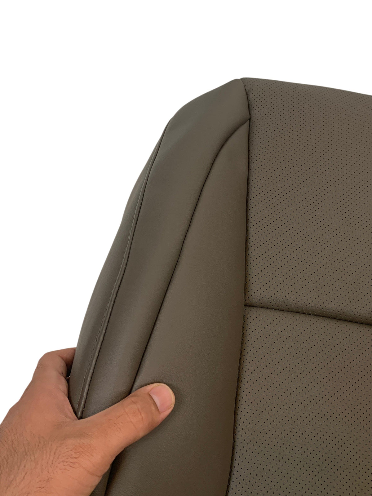 2010-2021 Lexus GX460 Replacement Perforated Synthetic Leather Top or Bottom Seat Cover: Dark Tan Perforated