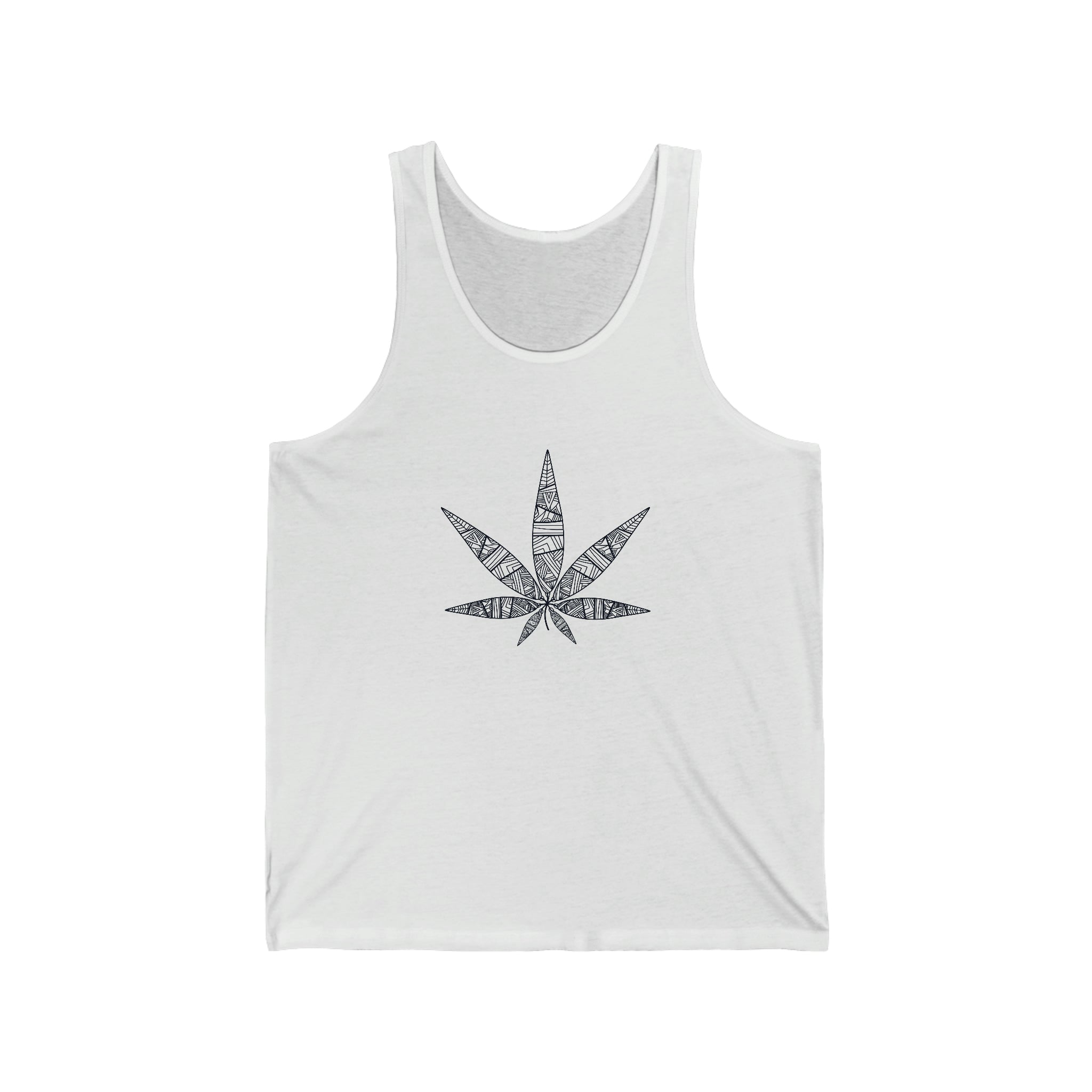 Tribal Marijuana Jersey Tank Top