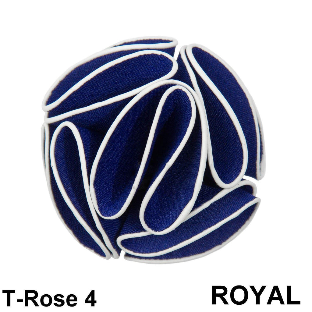 Vittorio Vico Unisex Trim Rose Flower Lapel Pin
