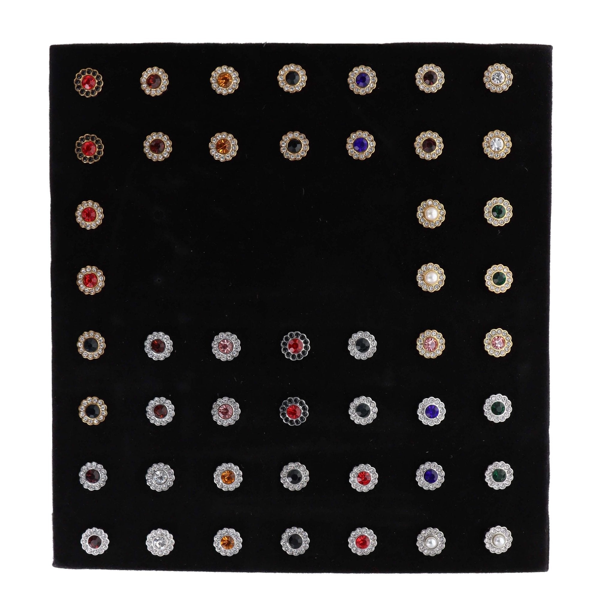 Vittorio Vico Men's Tie Tacks on Presentation Board: 24 Pack