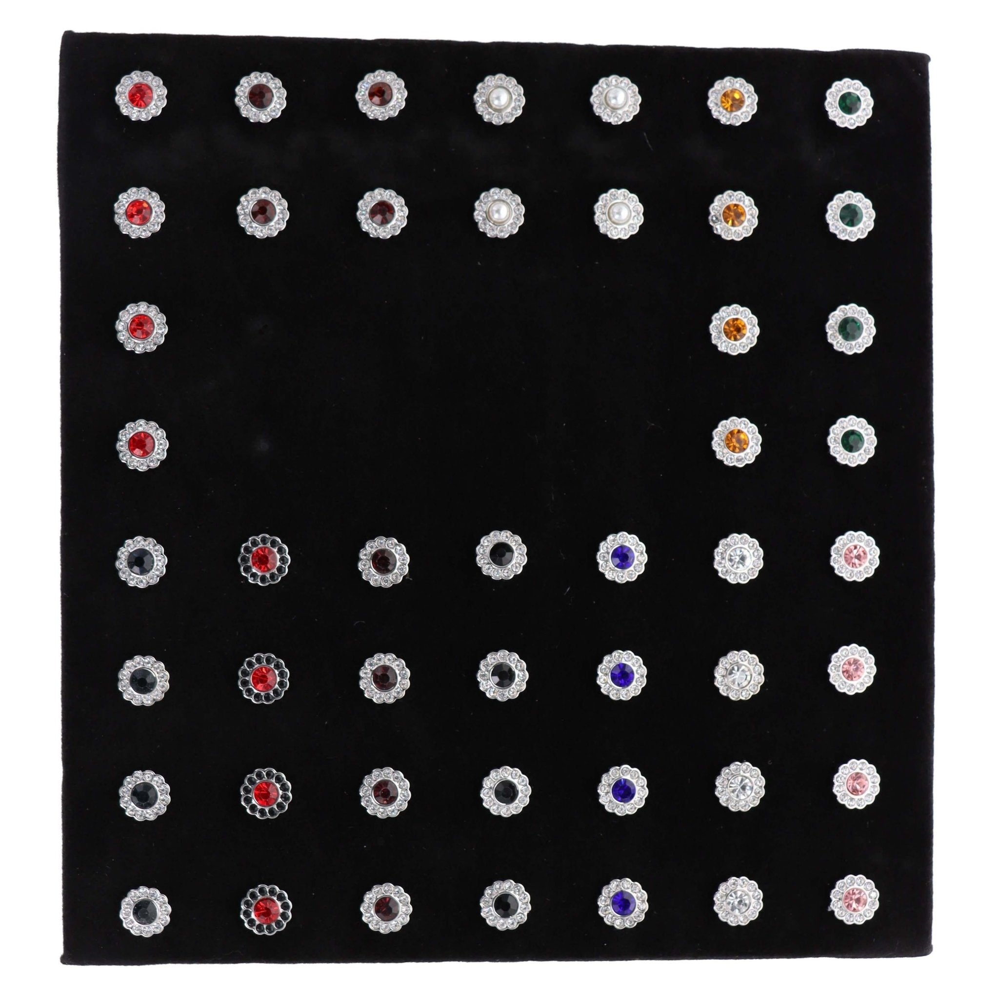 Vittorio Vico Men's Tie Tacks on Presentation Board: 24 Pack