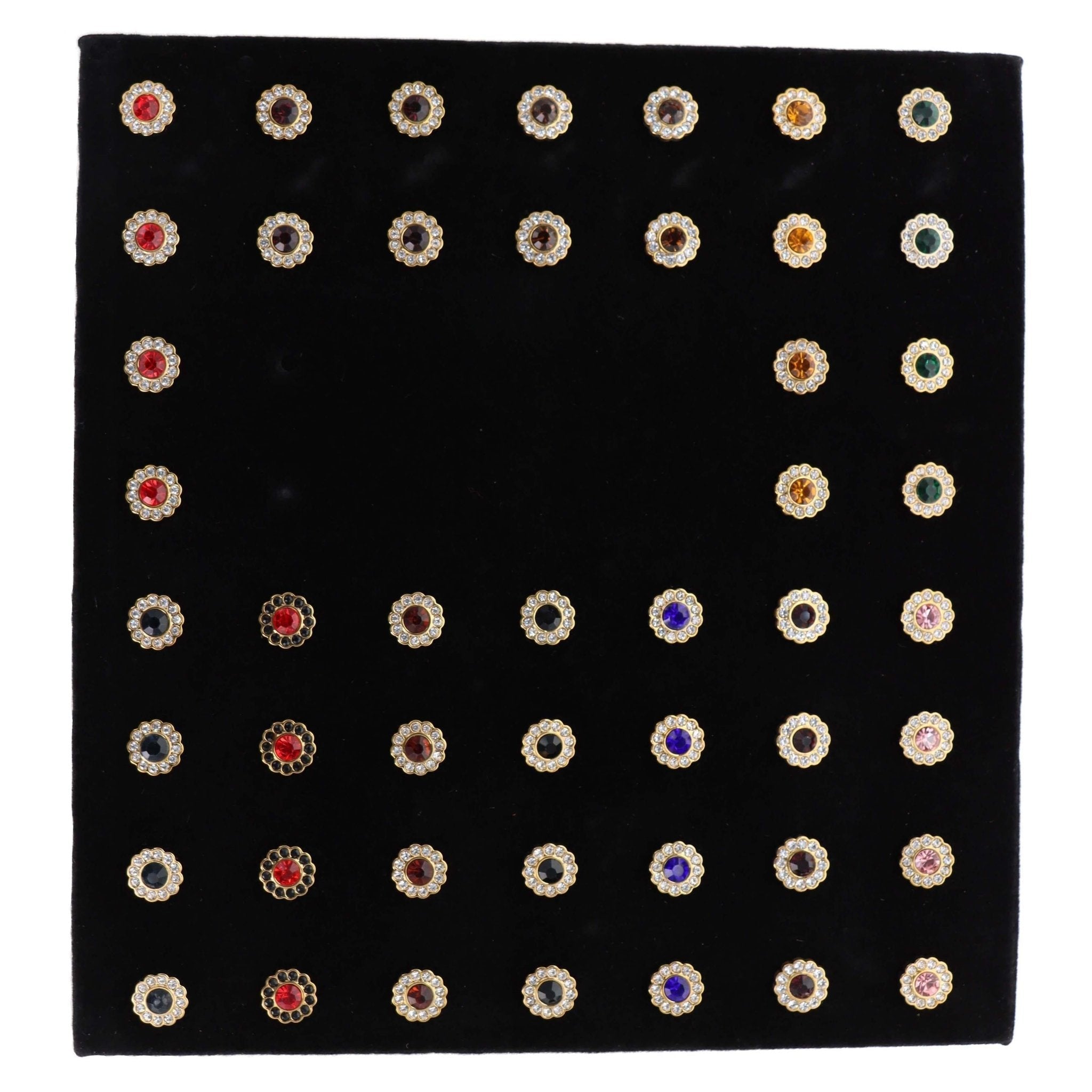 Vittorio Vico Men's Tie Tacks on Presentation Board: 24 Pack