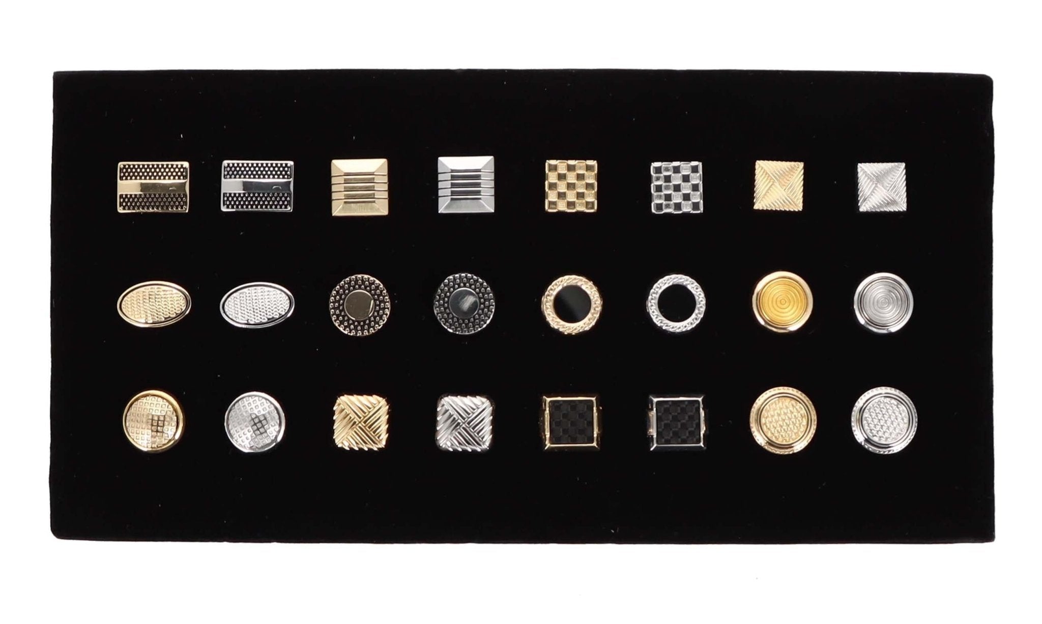 Vittorio Vico Men's Tie Tacks on Presentation Board: 24 Pack