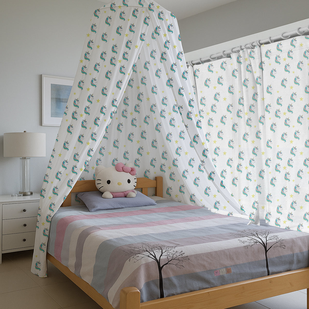 Unicorn Printed Canopy