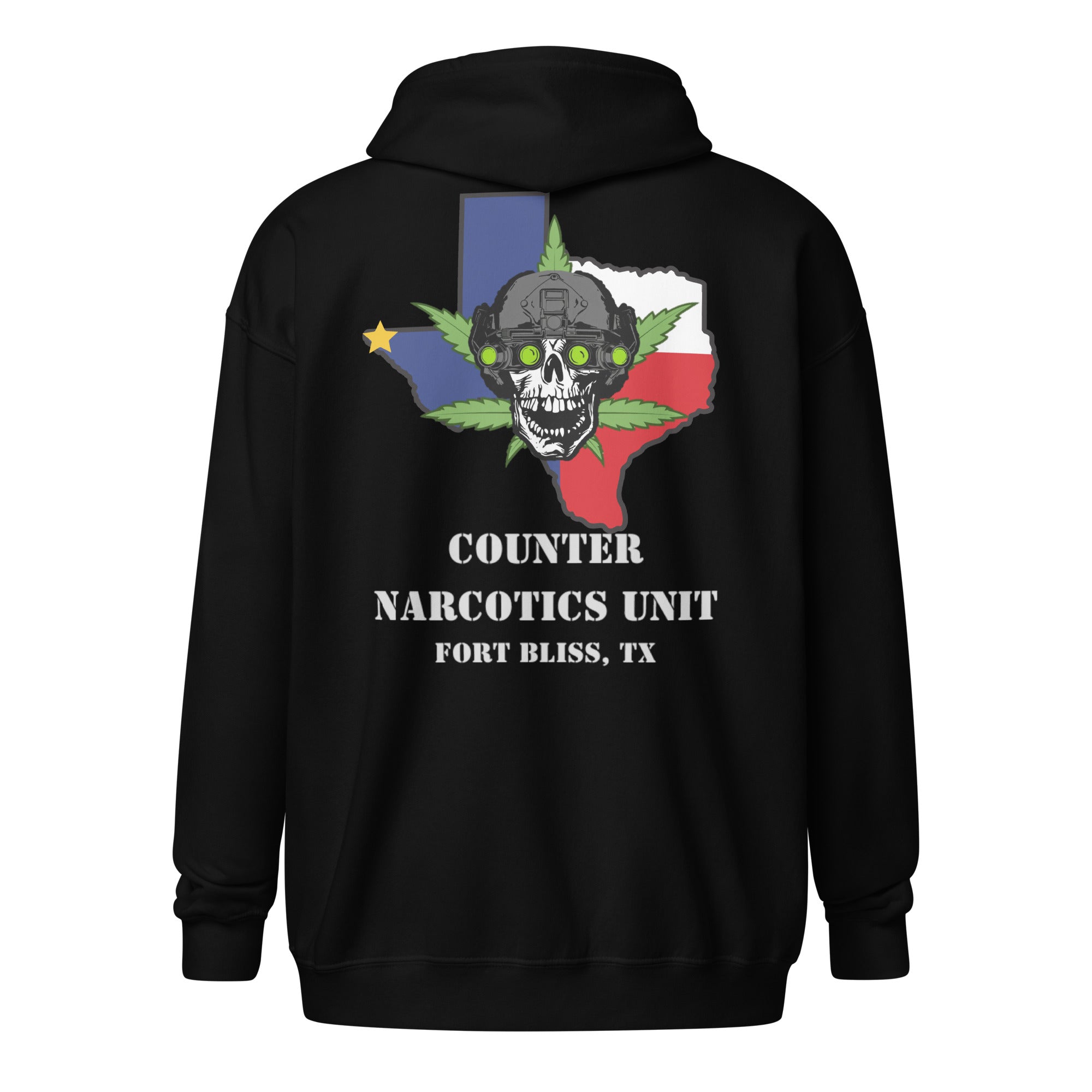 Fort Bliss Counter Narcotics MP - Unisex heavy blend zip hoodie