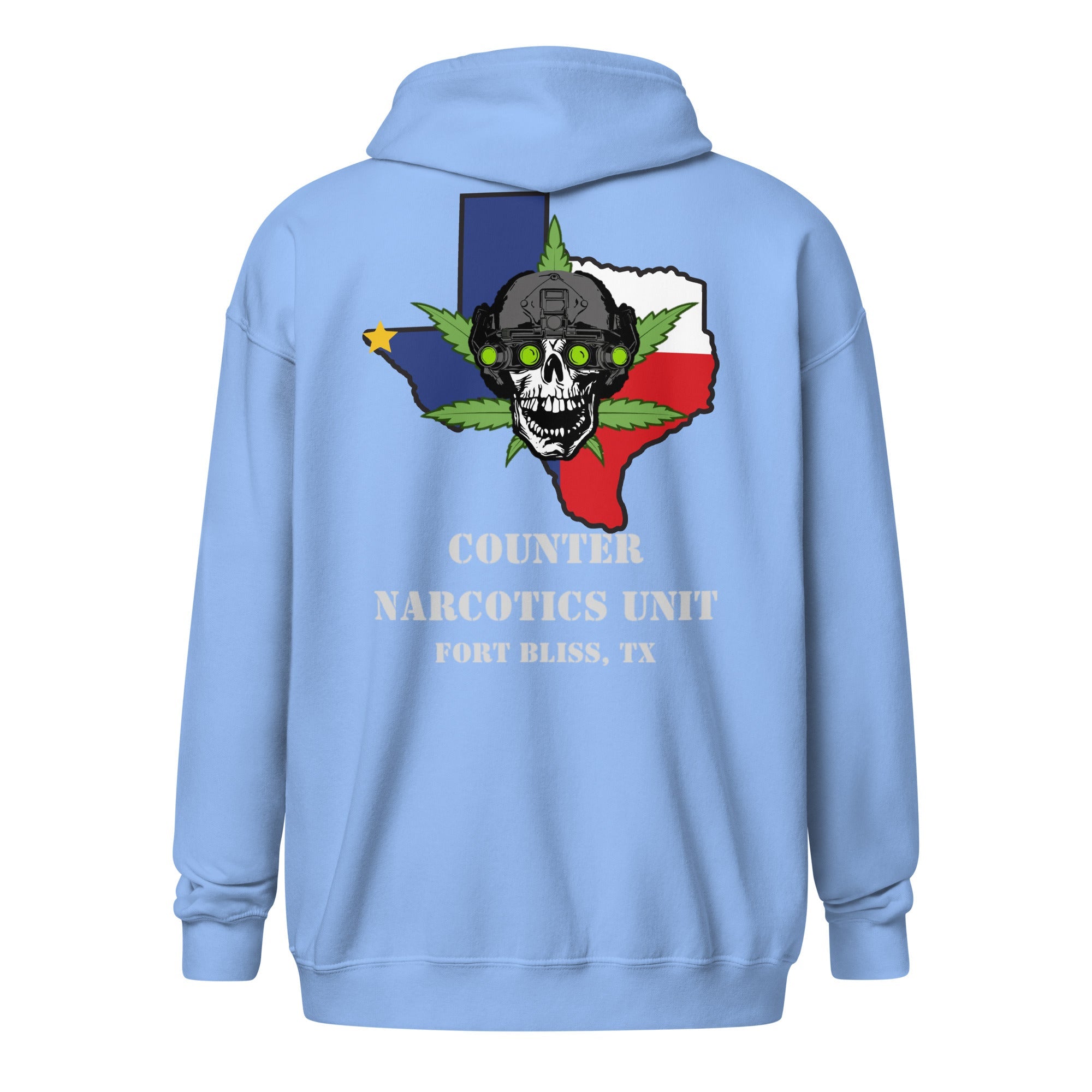 Fort Bliss Counter Narcotics MP - Unisex heavy blend zip hoodie