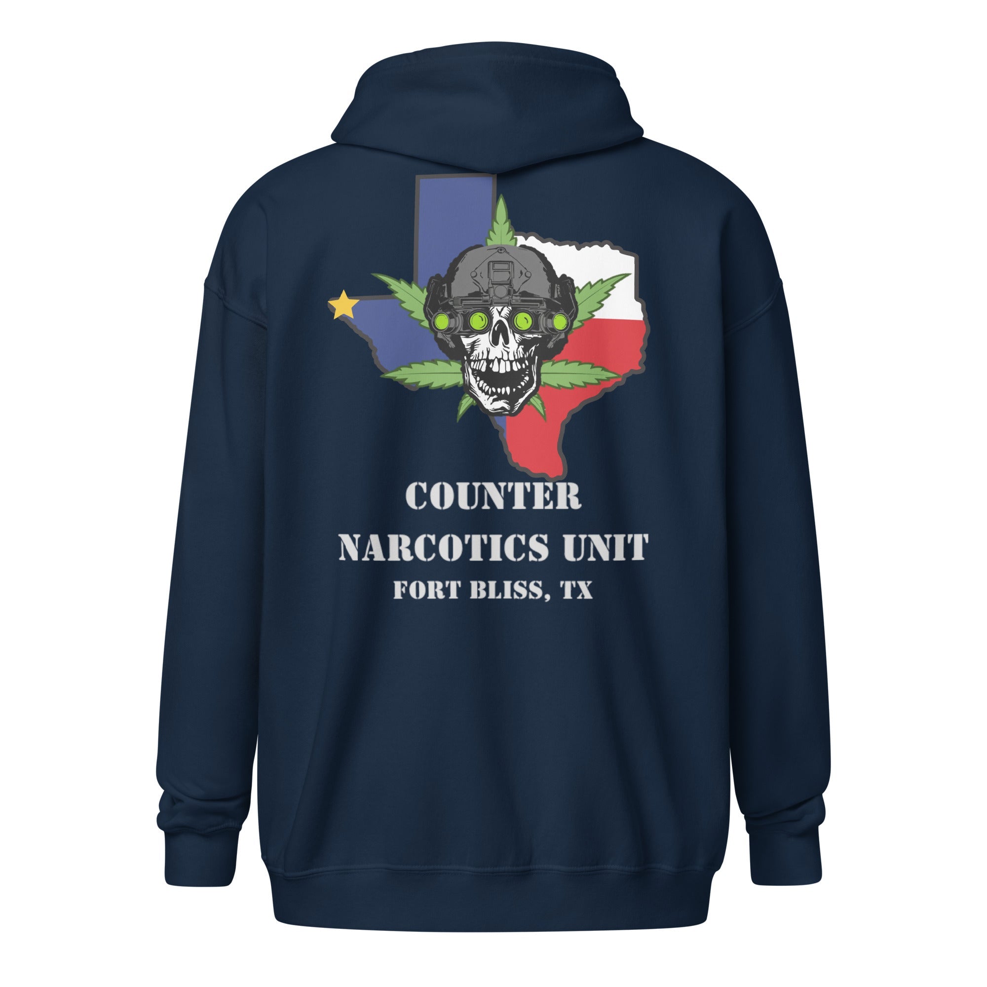 Fort Bliss Counter Narcotics MP - Unisex heavy blend zip hoodie
