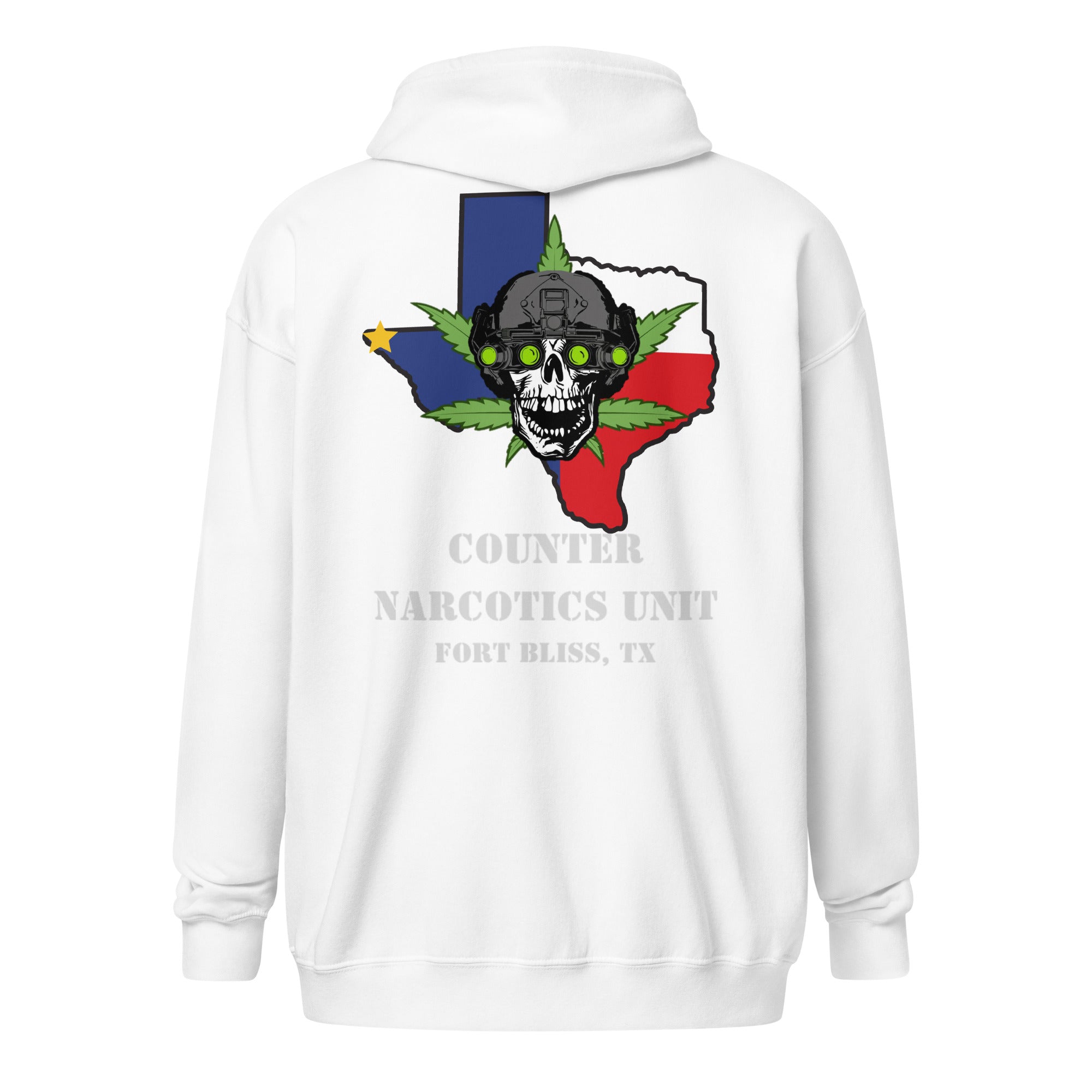 Fort Bliss Counter Narcotics MP - Unisex heavy blend zip hoodie