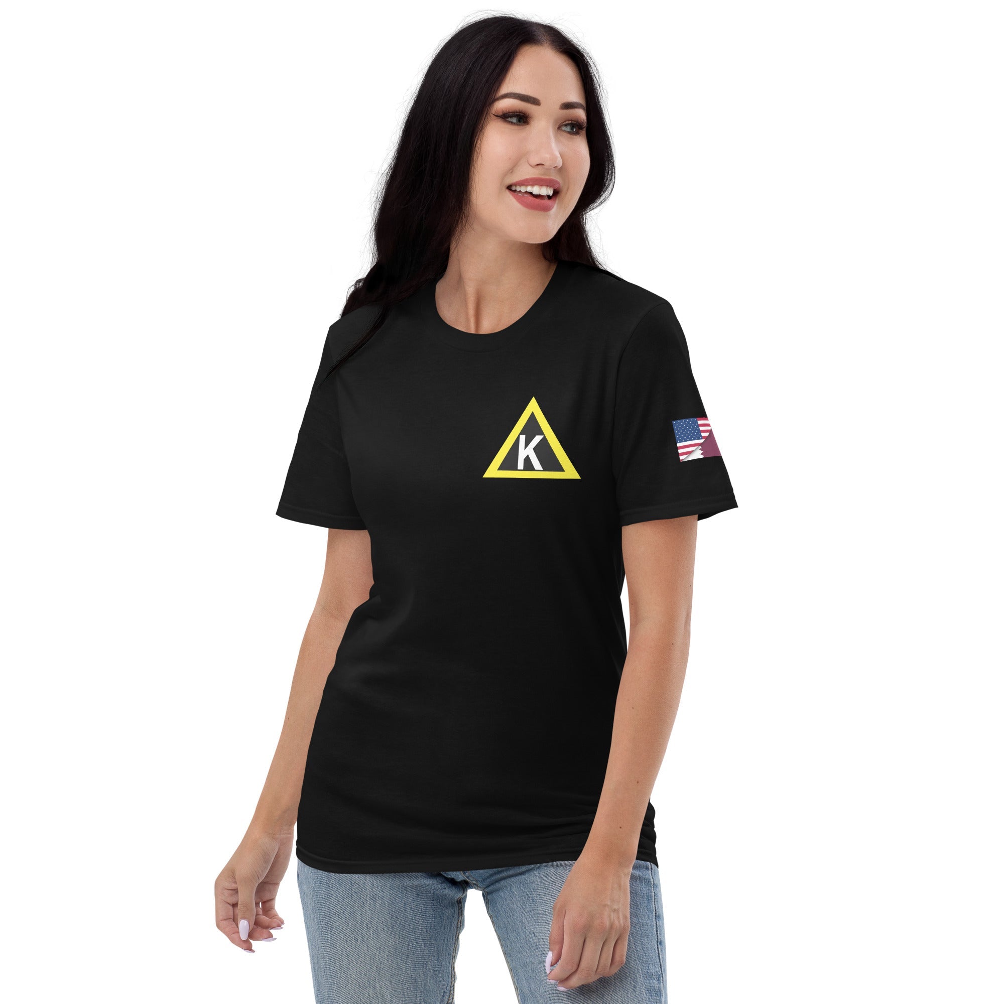 Al Udeid Triangle K and Fire Camel - Short-Sleeve T-Shirt