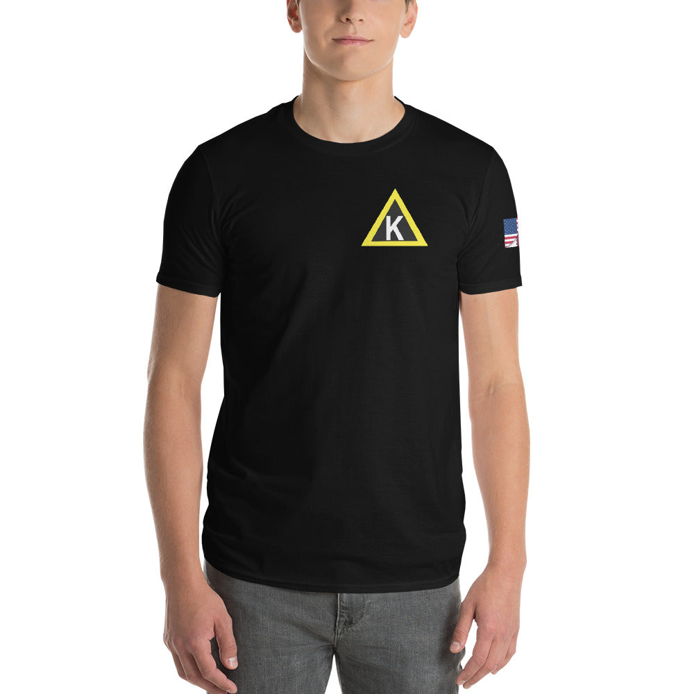 Al Udeid Triangle K and Fire Camel - Short-Sleeve T-Shirt