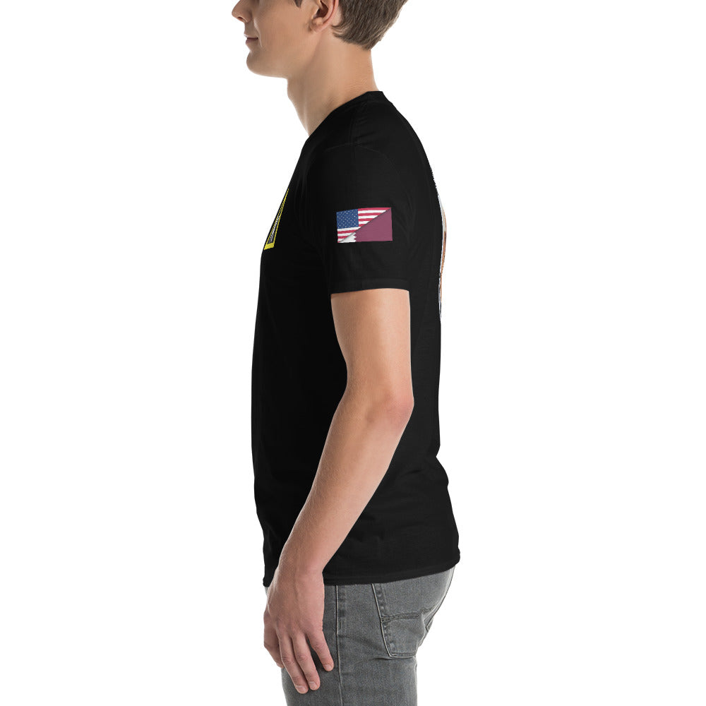 Al Udeid Triangle K and Fire Camel - Short-Sleeve T-Shirt