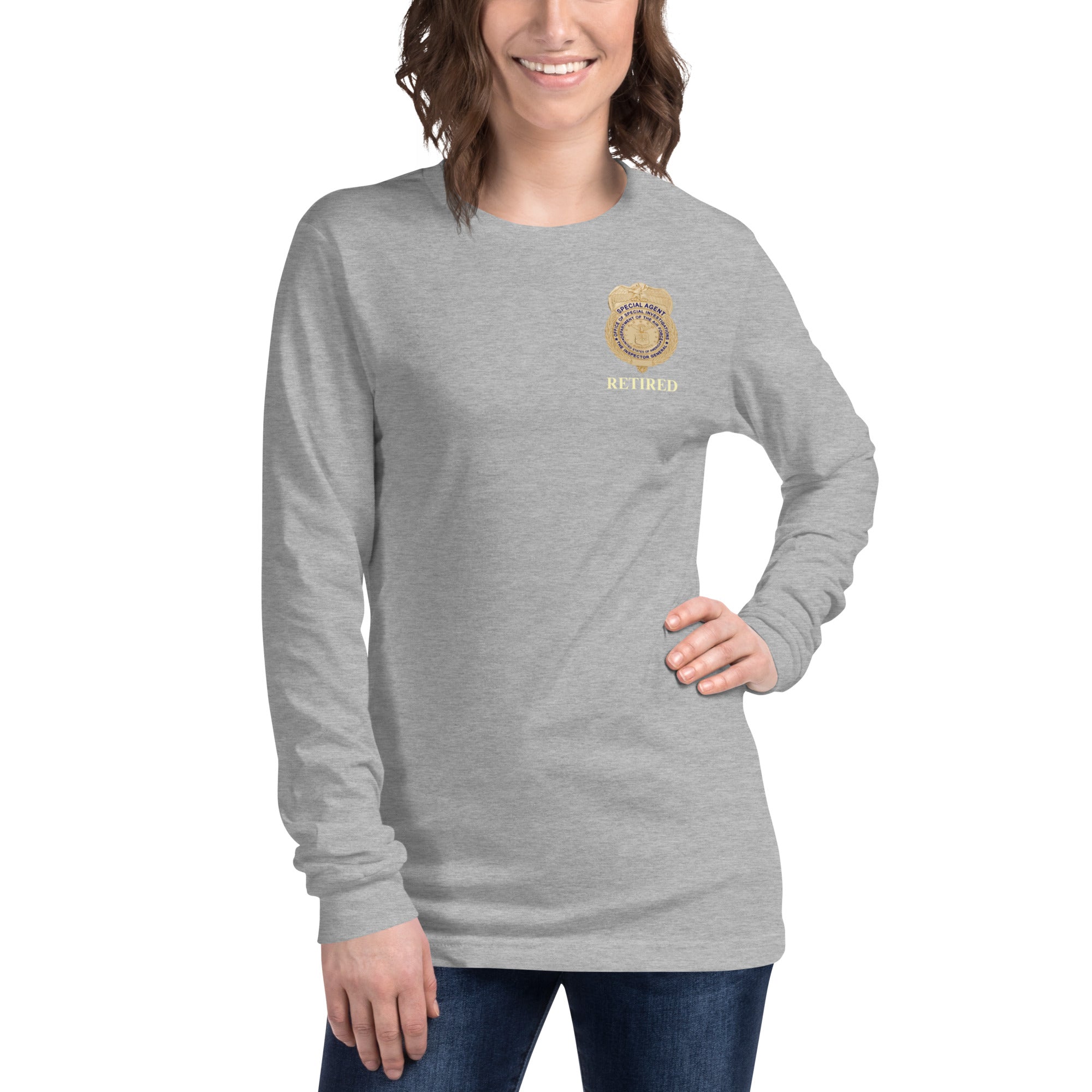 OSI Badge Retired - Ladies Long Sleeve Tee