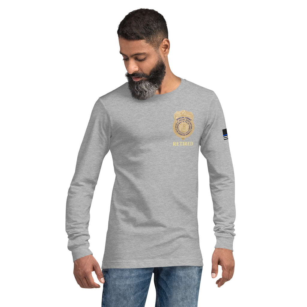 Retired OSI Badge and Shield - Longsleeve Tee - Men's