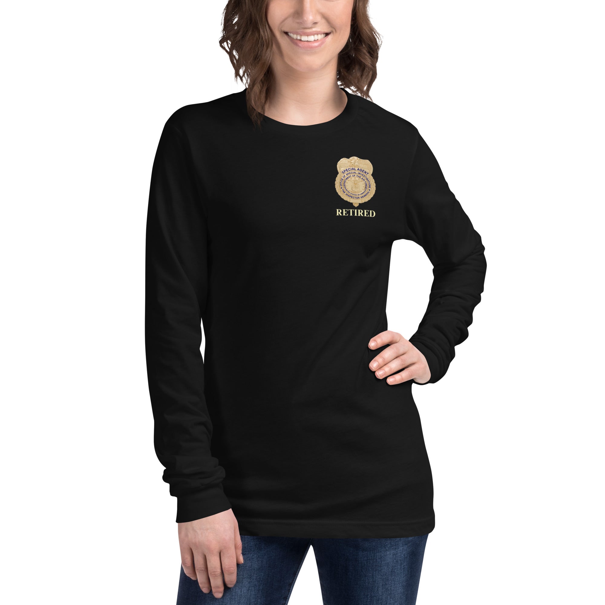 OSI Badge Retired - Ladies Long Sleeve Tee
