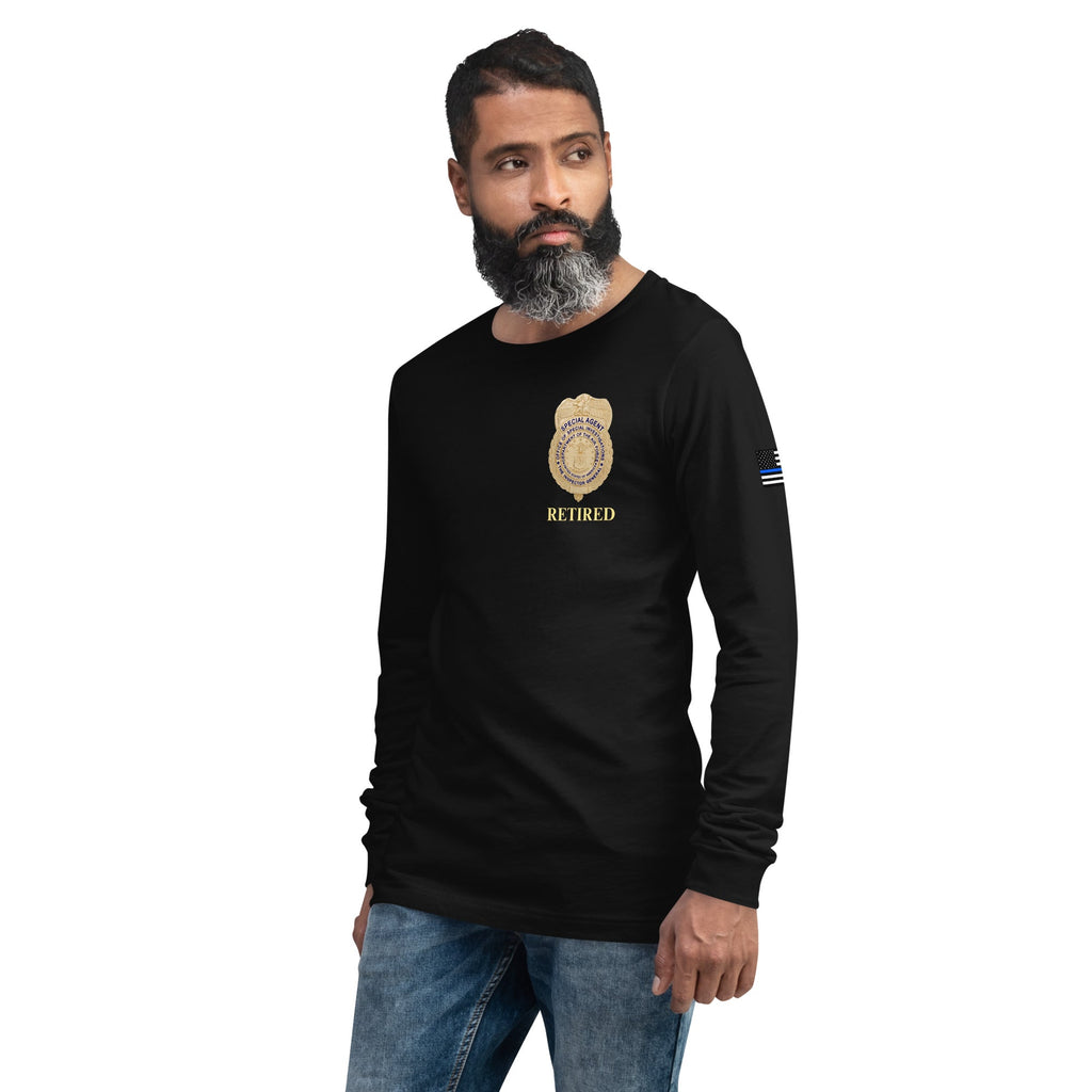 Retired OSI Badge and Shield - Longsleeve Tee - Men's