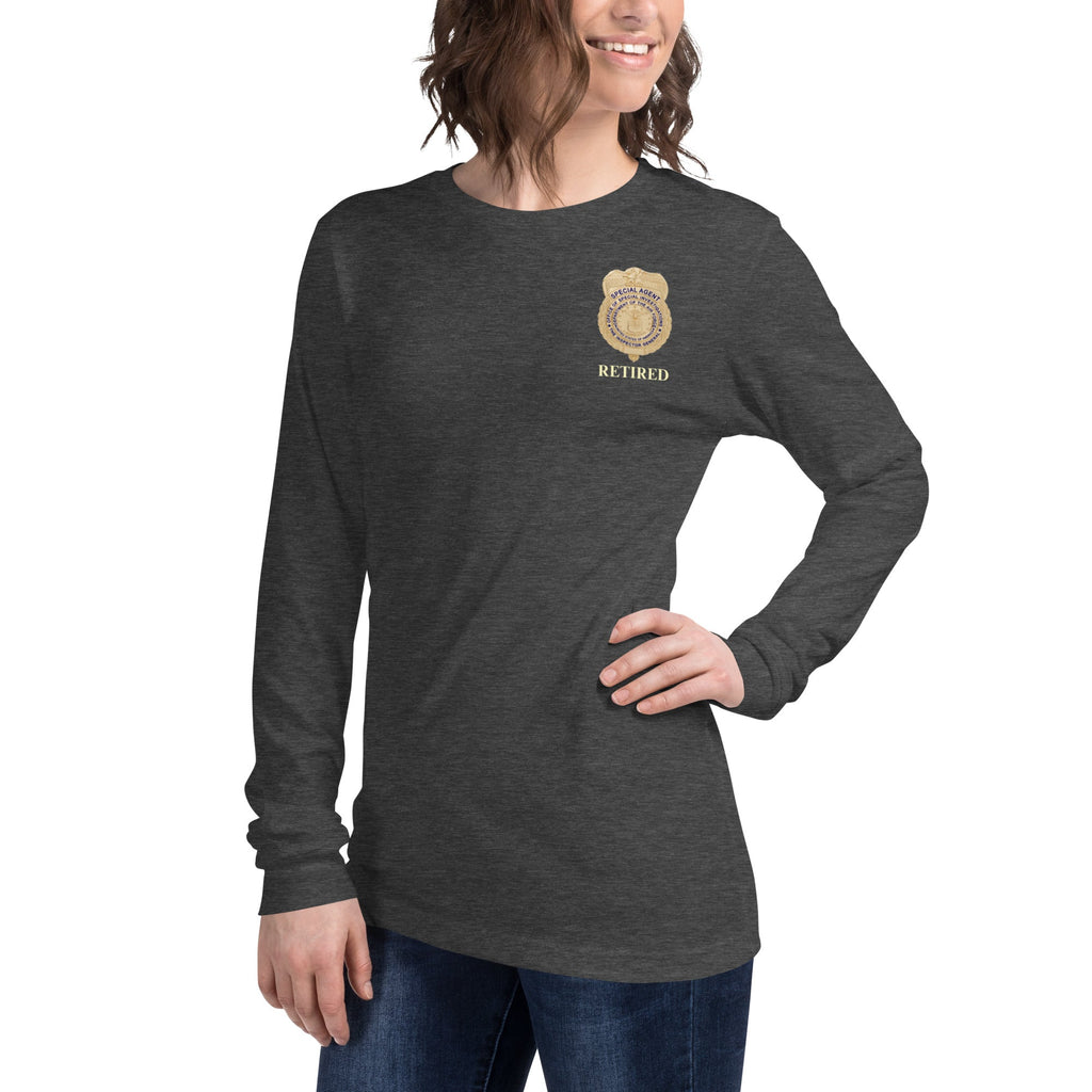 OSI Badge Retired - Ladies Long Sleeve Tee