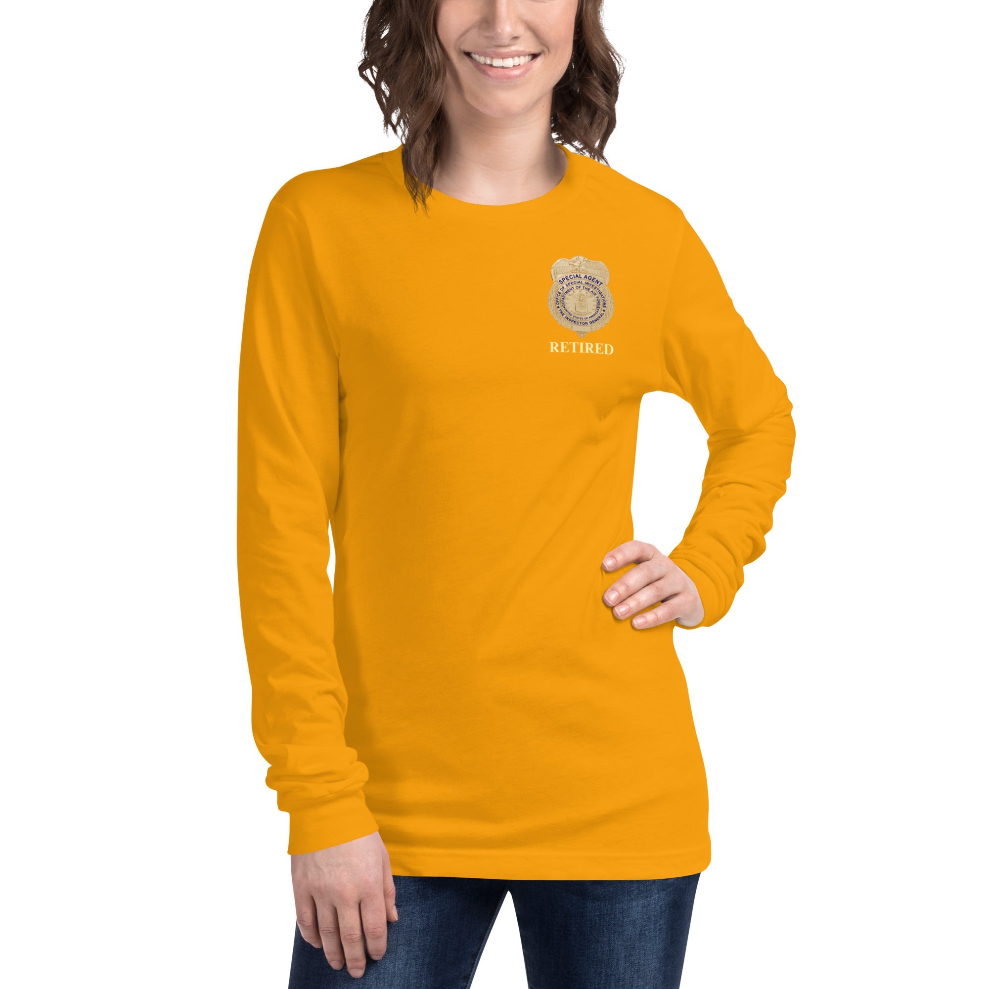 OSI Badge Retired - Ladies Long Sleeve Tee