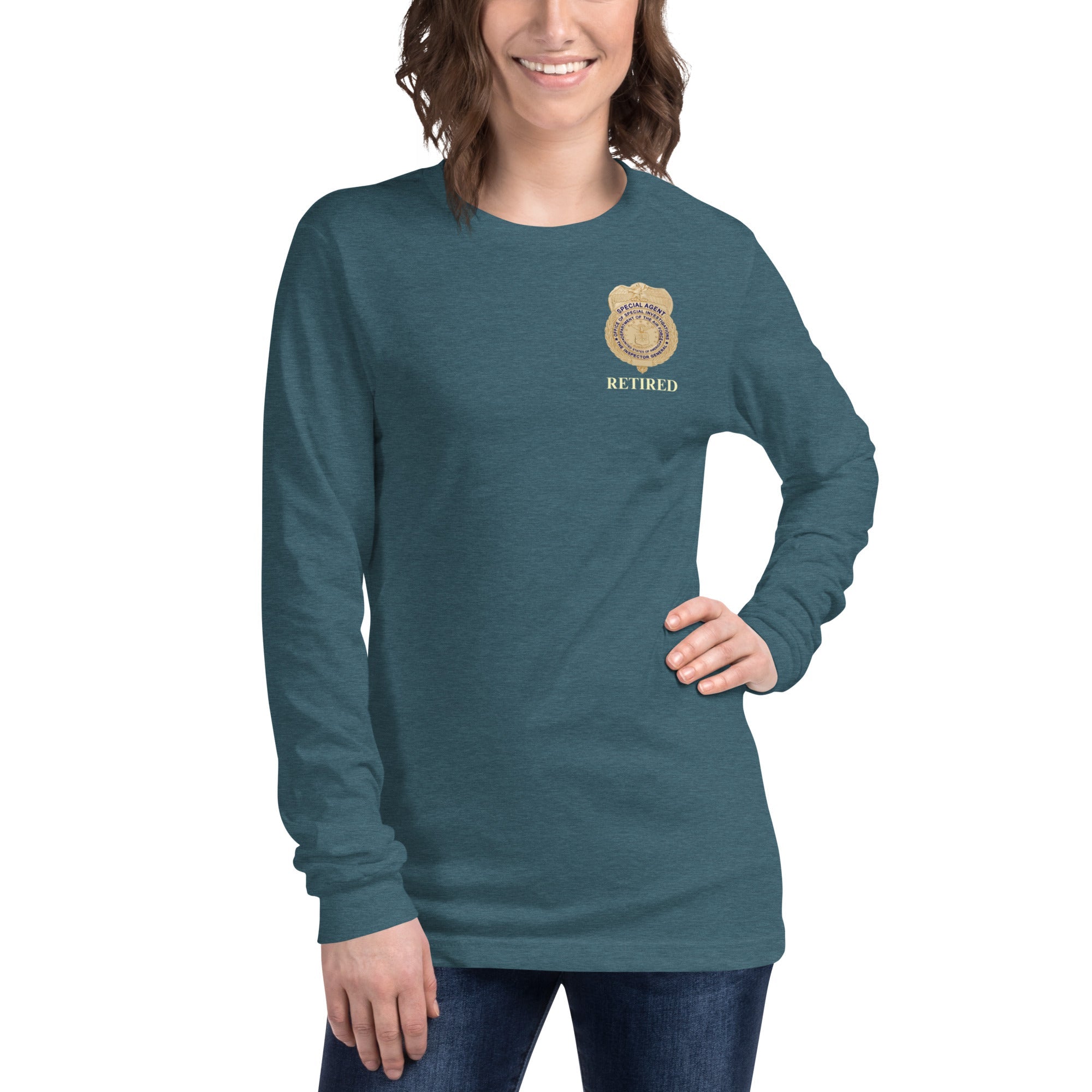OSI Badge Retired - Ladies Long Sleeve Tee