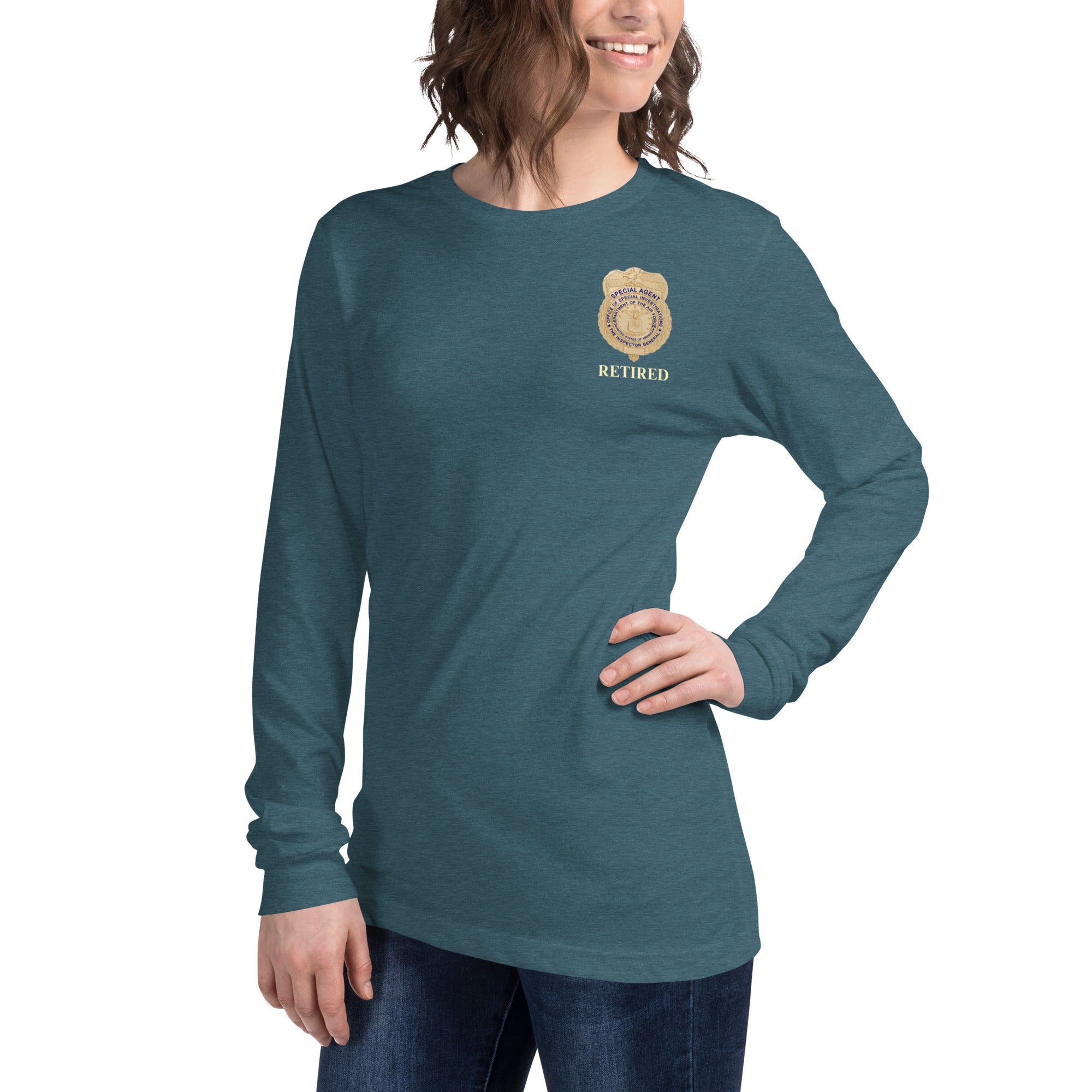 OSI Badge Retired - Ladies Long Sleeve Tee