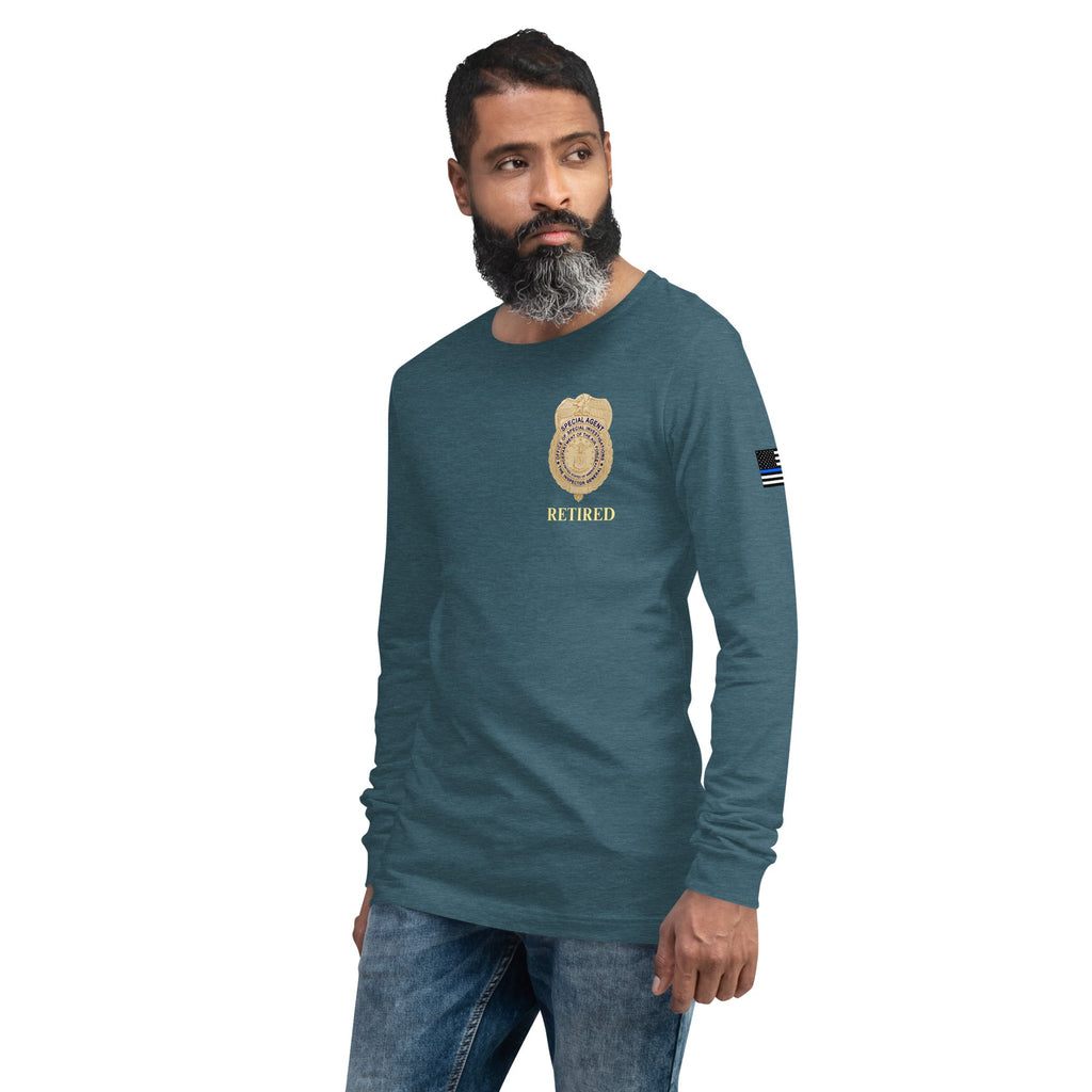 Retired OSI Badge and Shield - Longsleeve Tee - Men's