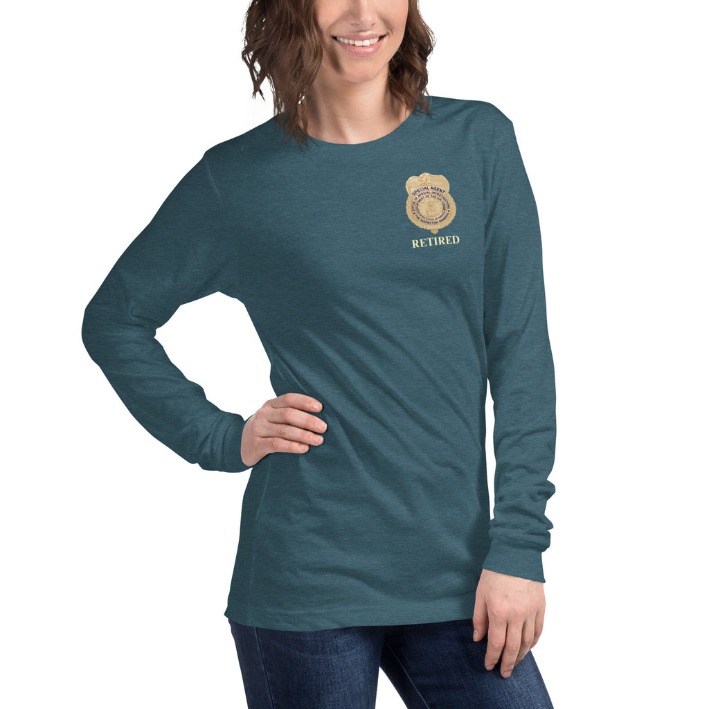 OSI Badge Retired - Ladies Long Sleeve Tee