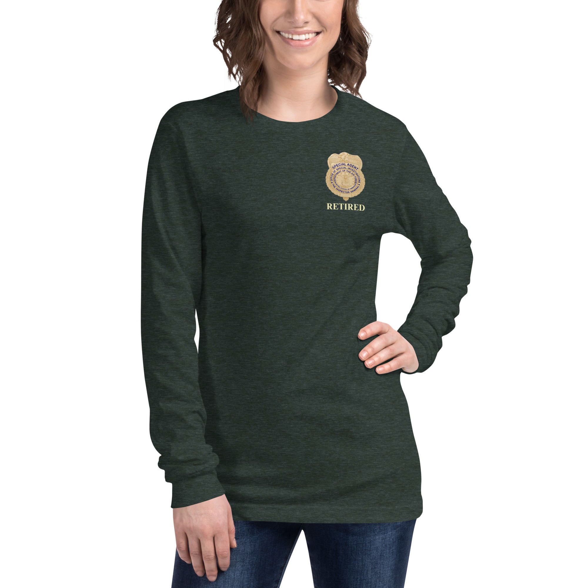 OSI Badge Retired - Ladies Long Sleeve Tee