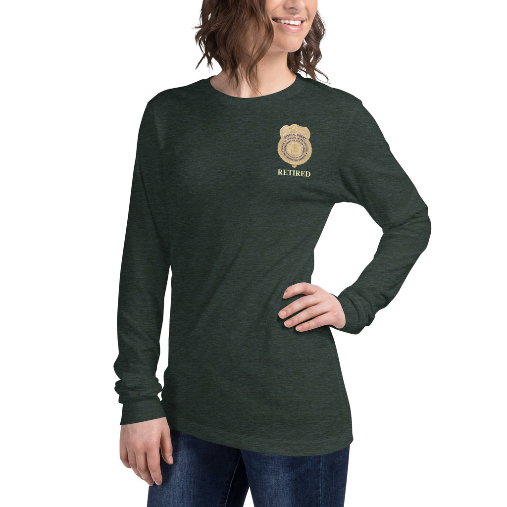 OSI Badge Retired - Ladies Long Sleeve Tee