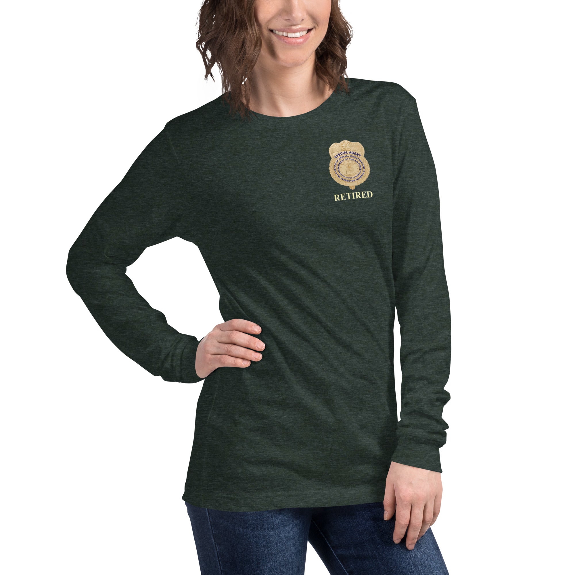 OSI Badge Retired - Ladies Long Sleeve Tee