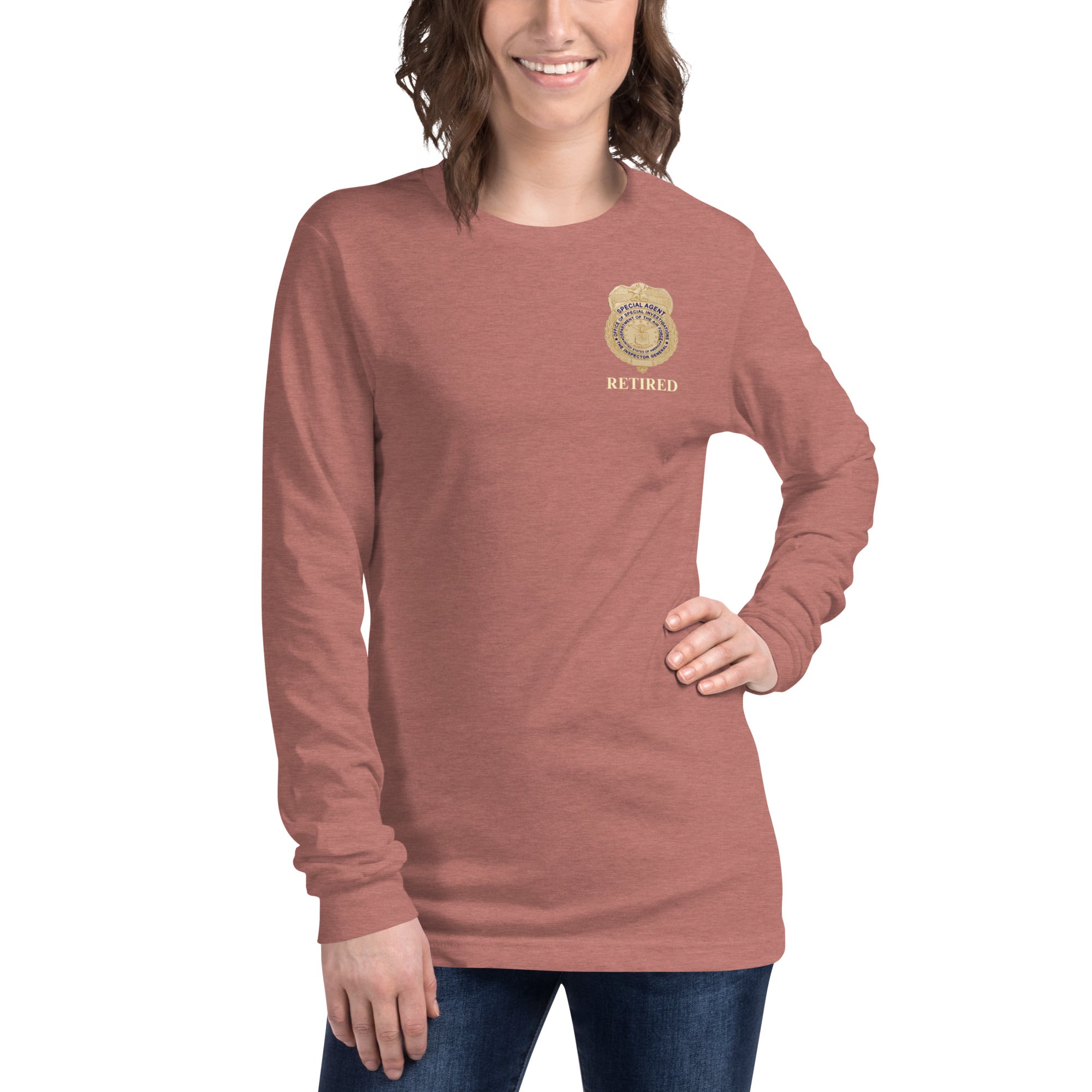 OSI Badge Retired - Ladies Long Sleeve Tee