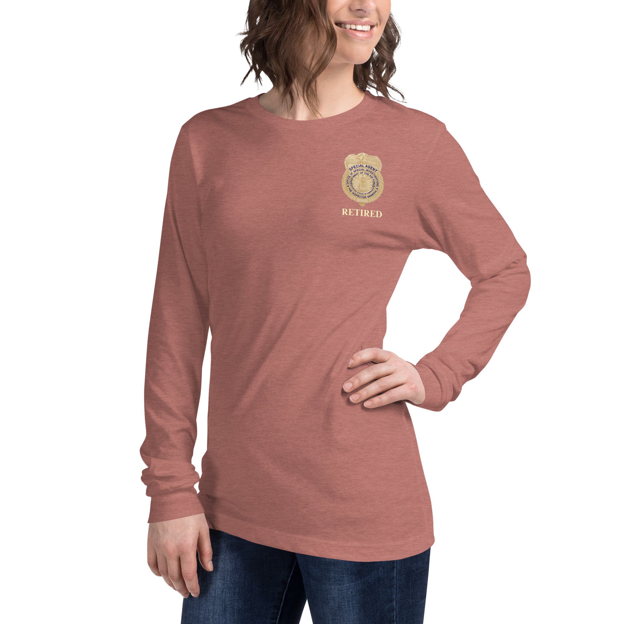 OSI Badge Retired - Ladies Long Sleeve Tee