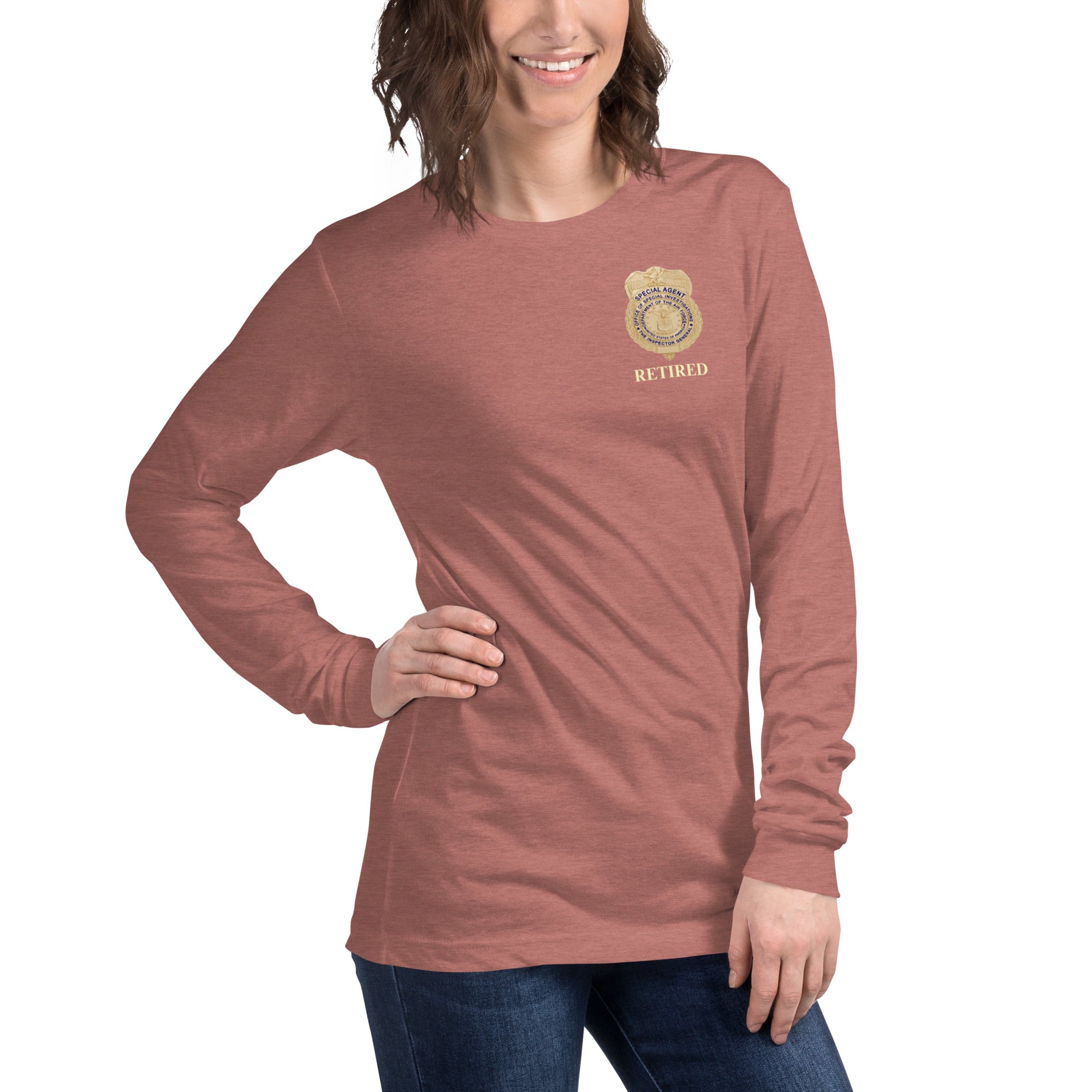 OSI Badge Retired - Ladies Long Sleeve Tee