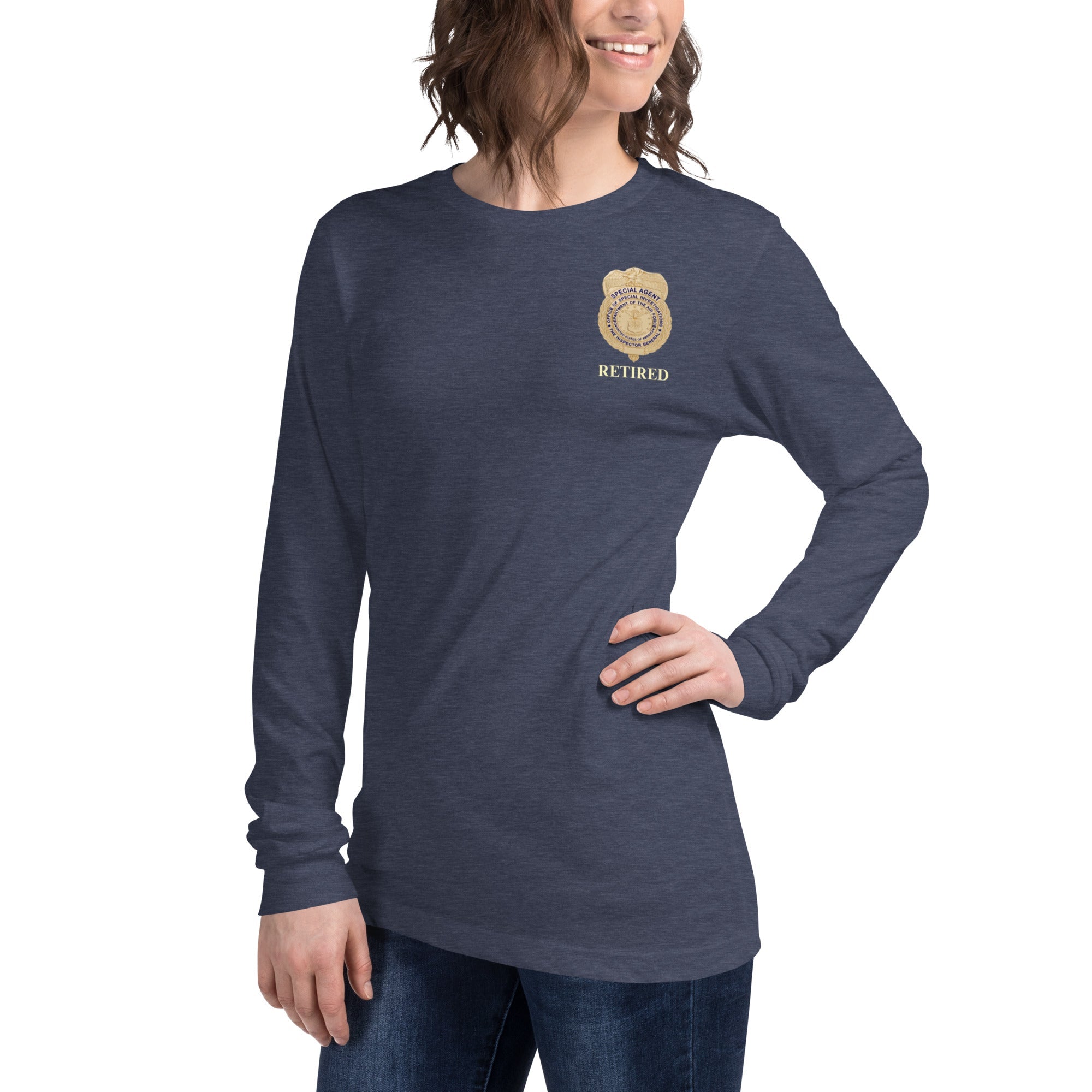 OSI Badge Retired - Ladies Long Sleeve Tee