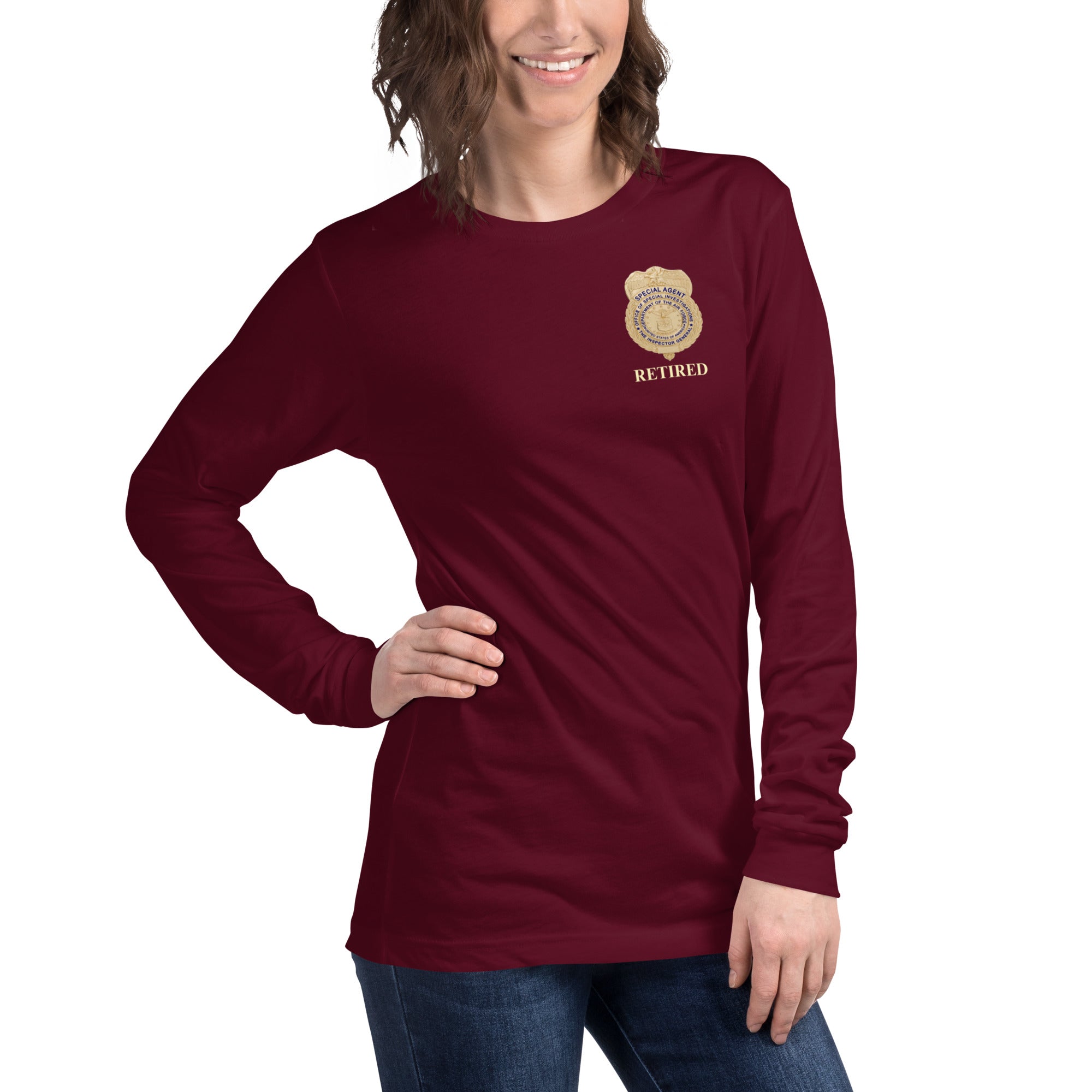 OSI Badge Retired - Ladies Long Sleeve Tee