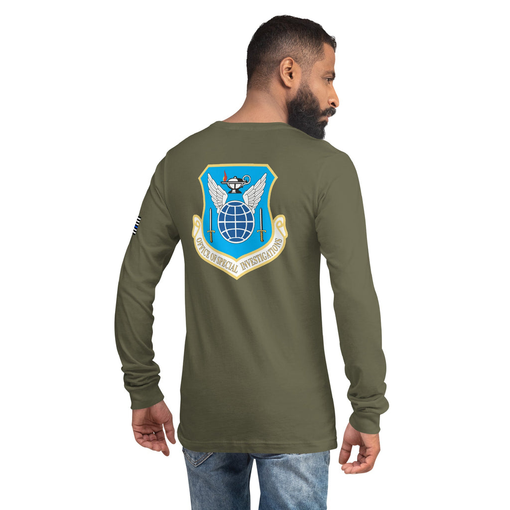 Retired OSI Badge and Shield - Longsleeve Tee - Men's