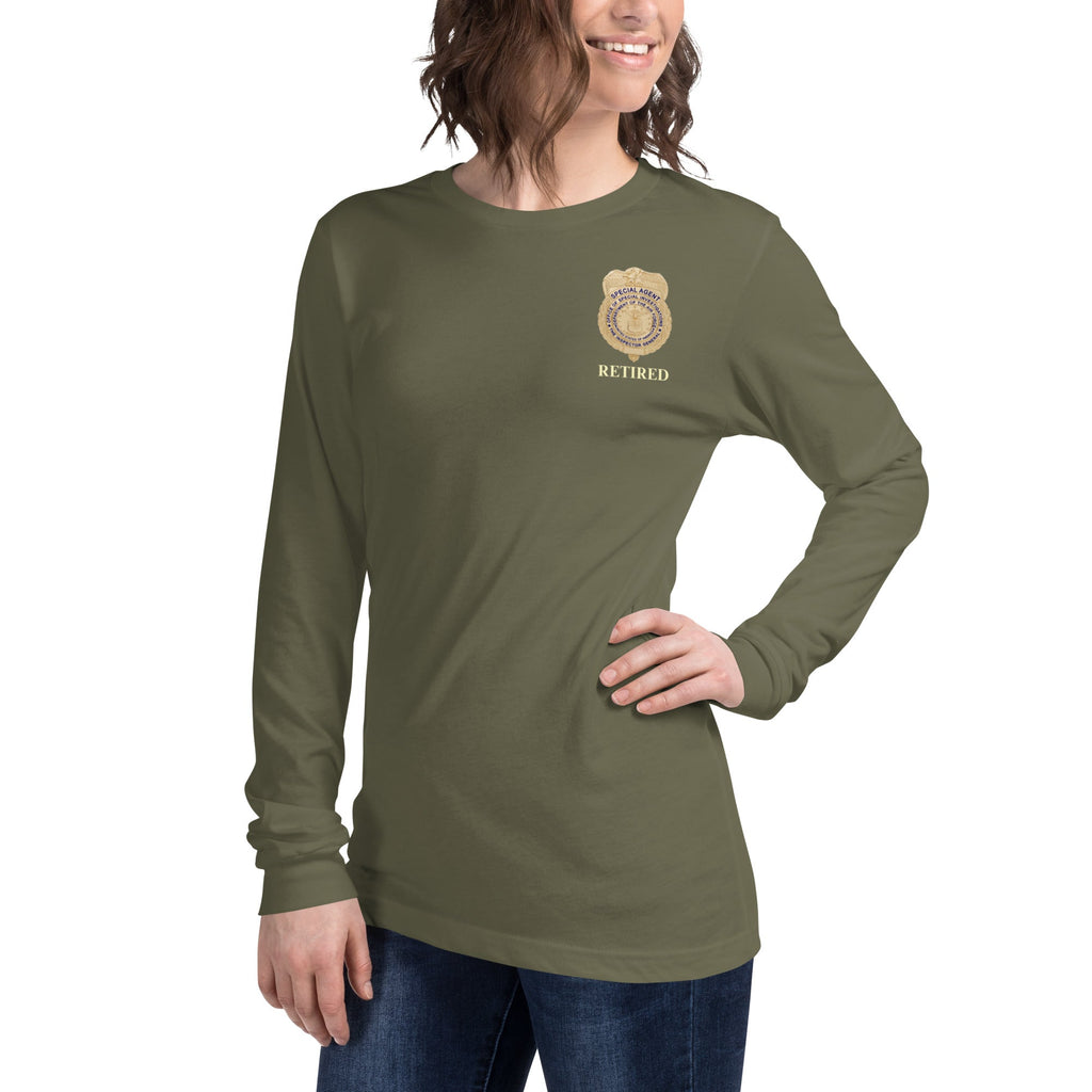 OSI Badge Retired - Ladies Long Sleeve Tee