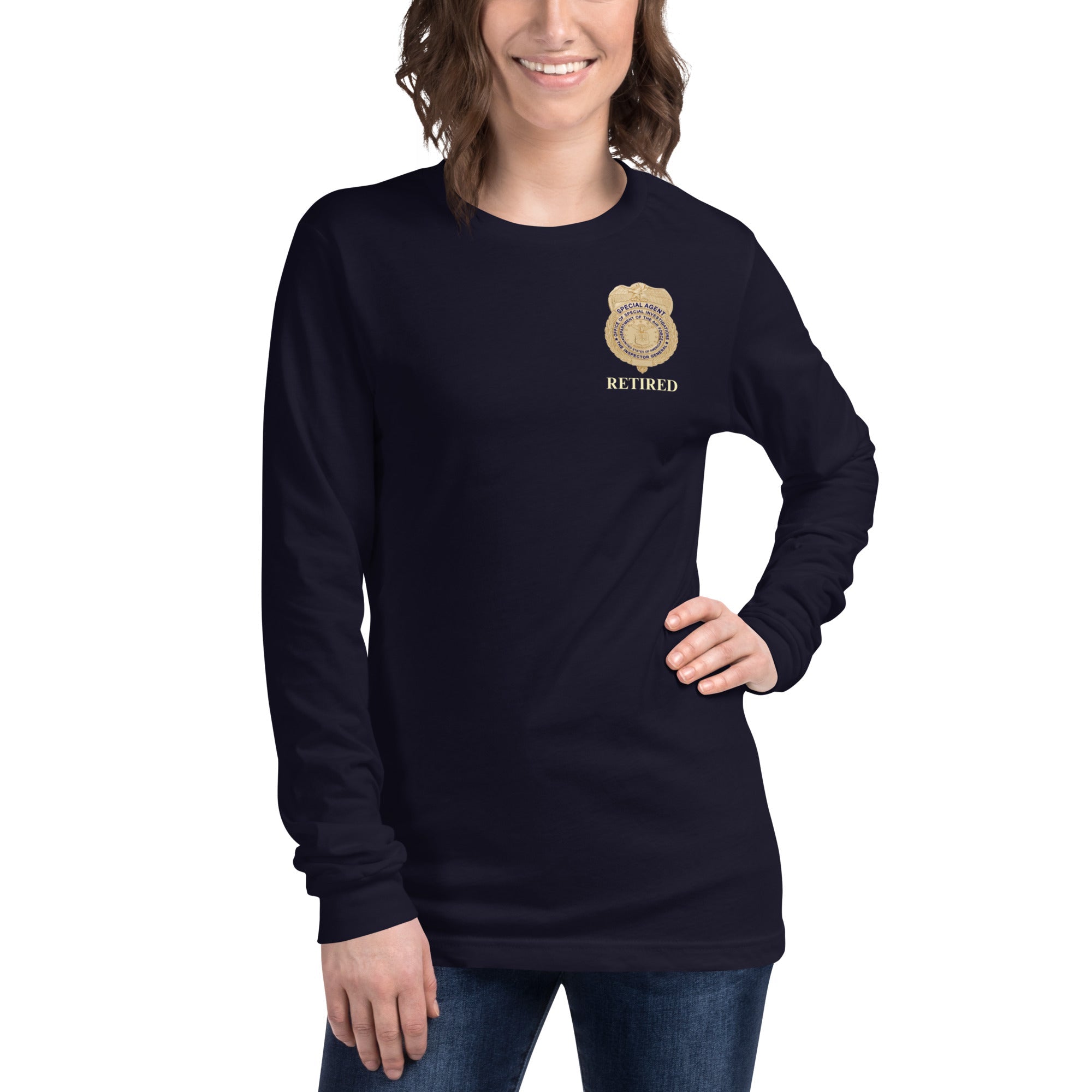 OSI Badge Retired - Ladies Long Sleeve Tee