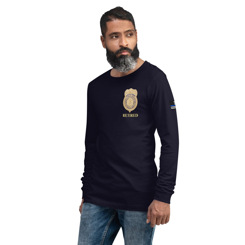 Retired OSI Badge and Shield - Longsleeve Tee - Men's