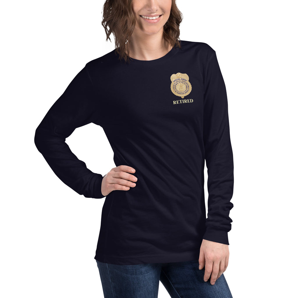 OSI Badge Retired - Ladies Long Sleeve Tee