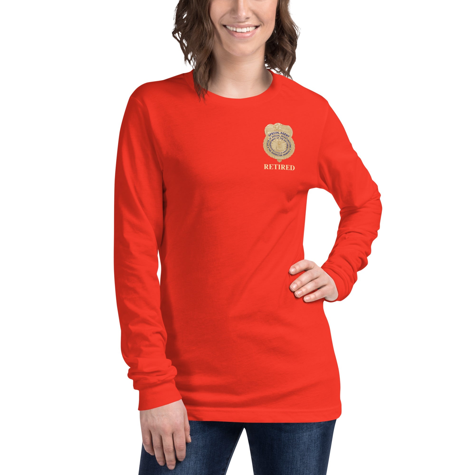 OSI Badge Retired - Ladies Long Sleeve Tee