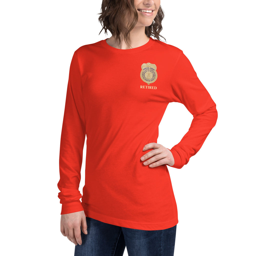 OSI Badge Retired - Ladies Long Sleeve Tee