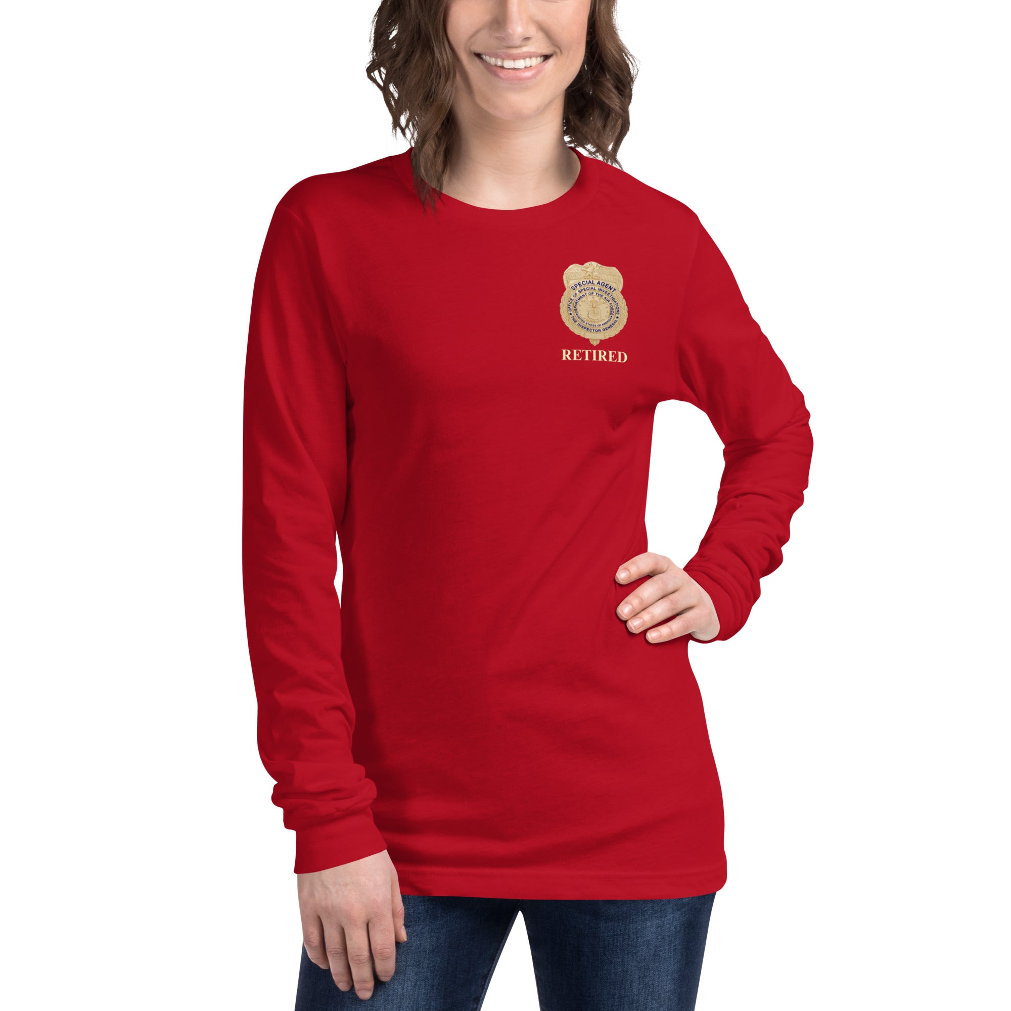 OSI Badge Retired - Ladies Long Sleeve Tee