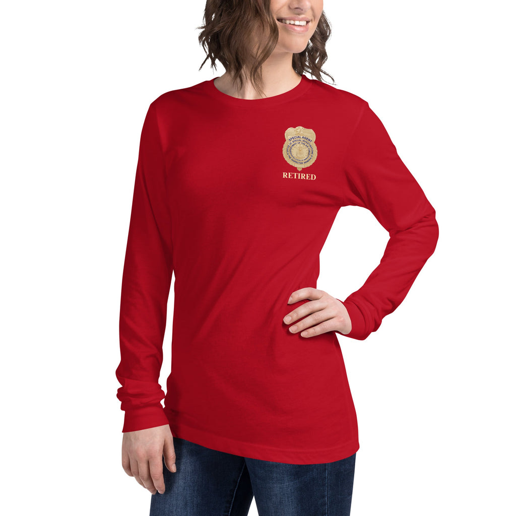 OSI Badge Retired - Ladies Long Sleeve Tee