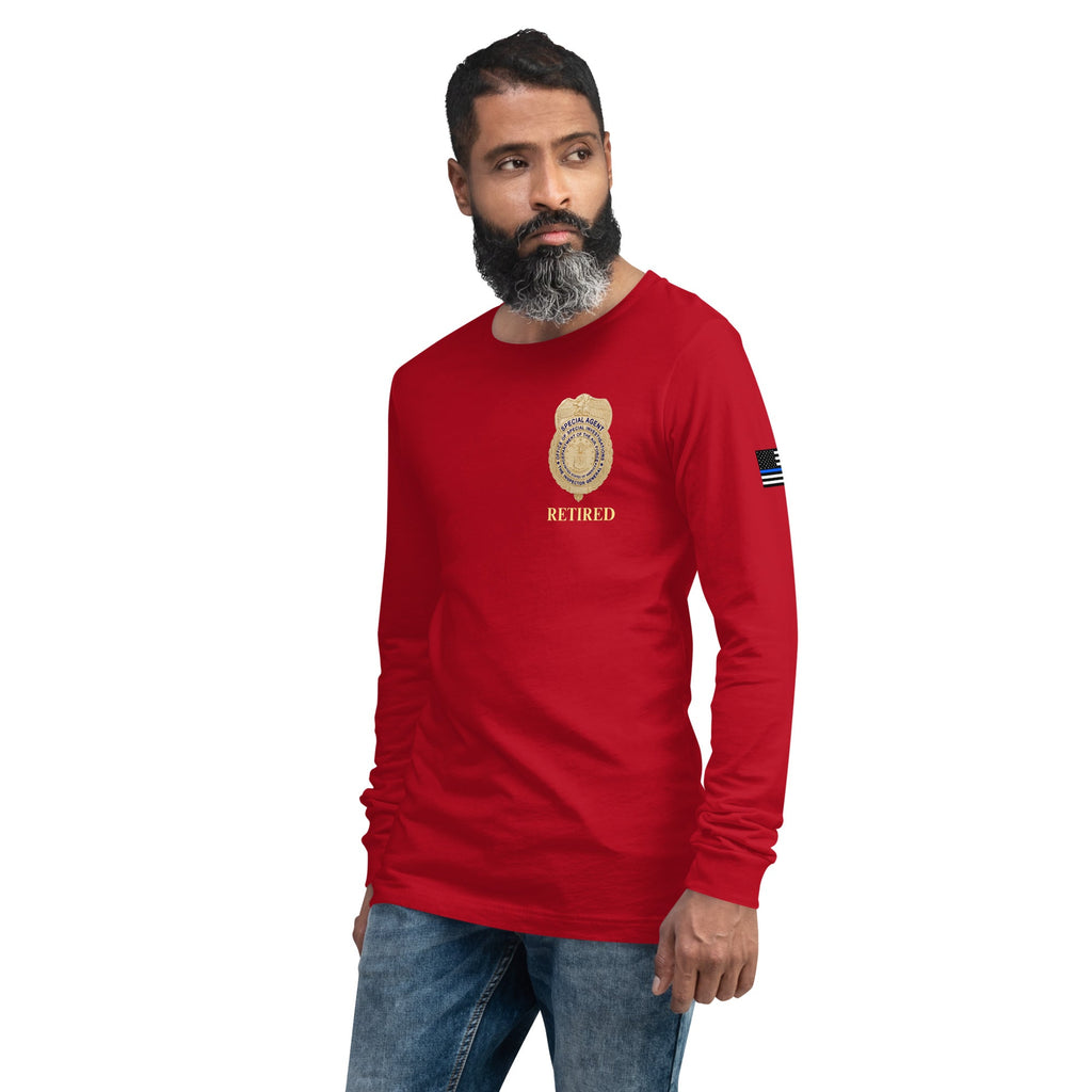 Retired OSI Badge and Shield - Longsleeve Tee - Men's
