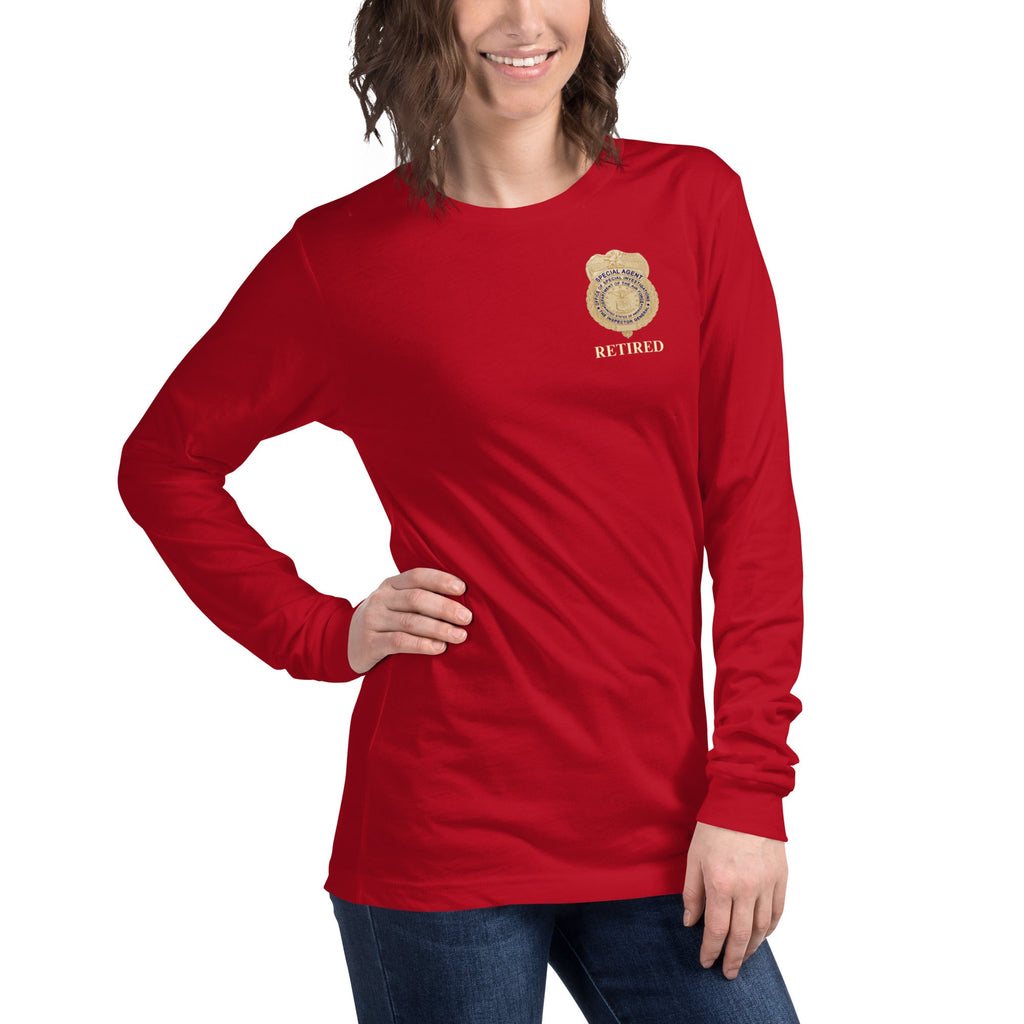 OSI Badge Retired - Ladies Long Sleeve Tee