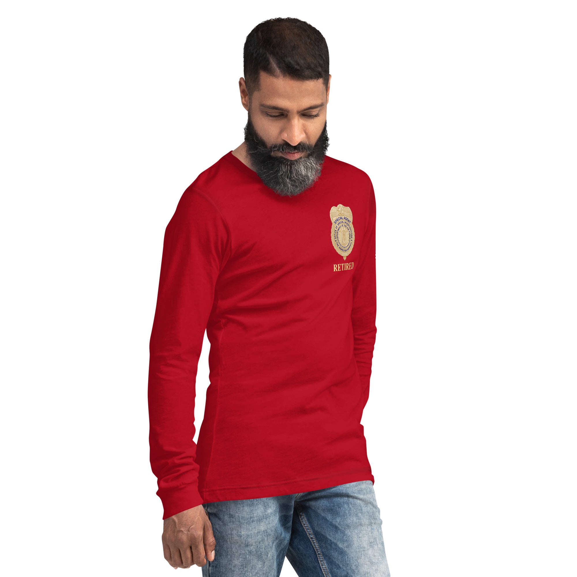 Retired OSI Badge and Shield - Longsleeve Tee - Men's