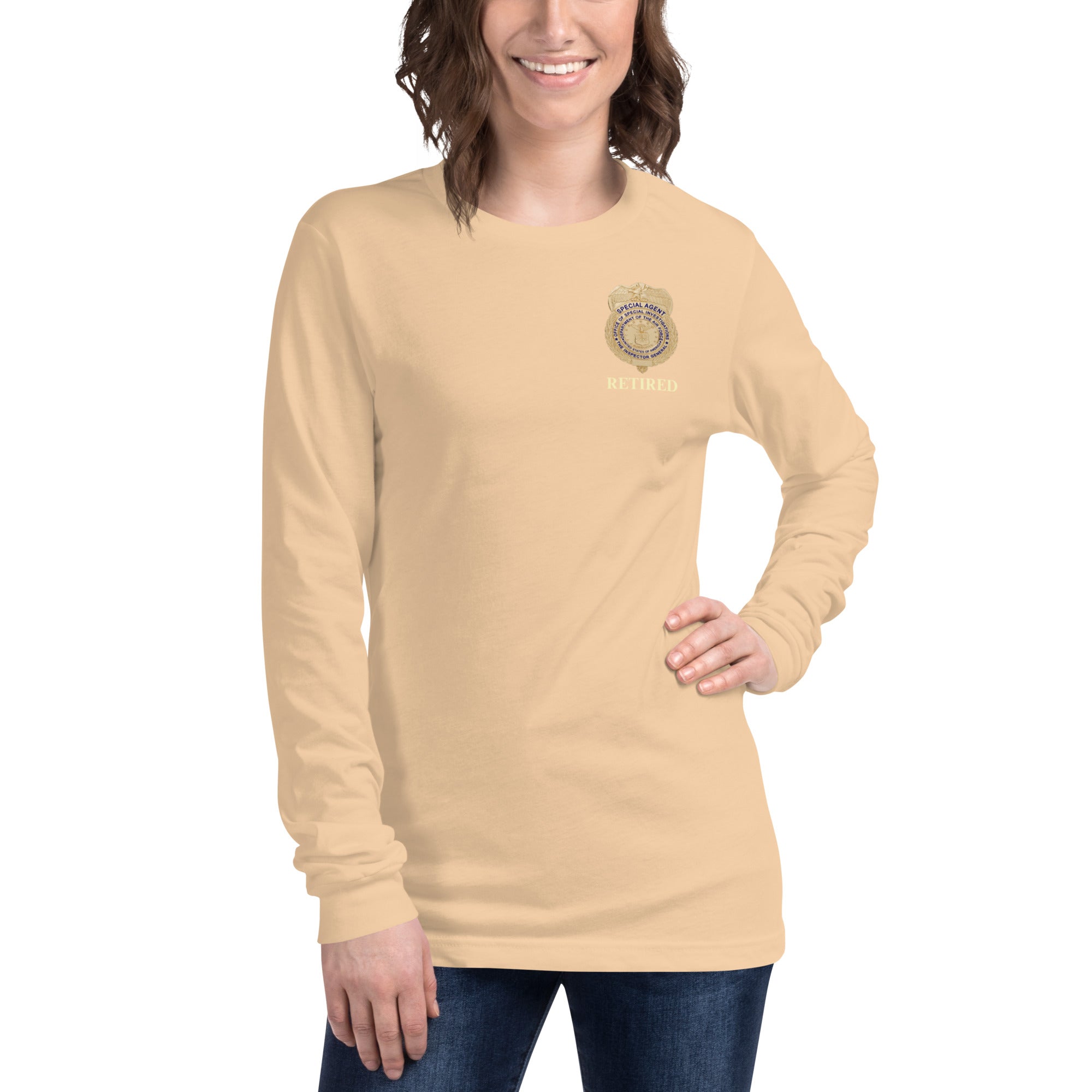 OSI Badge Retired - Ladies Long Sleeve Tee