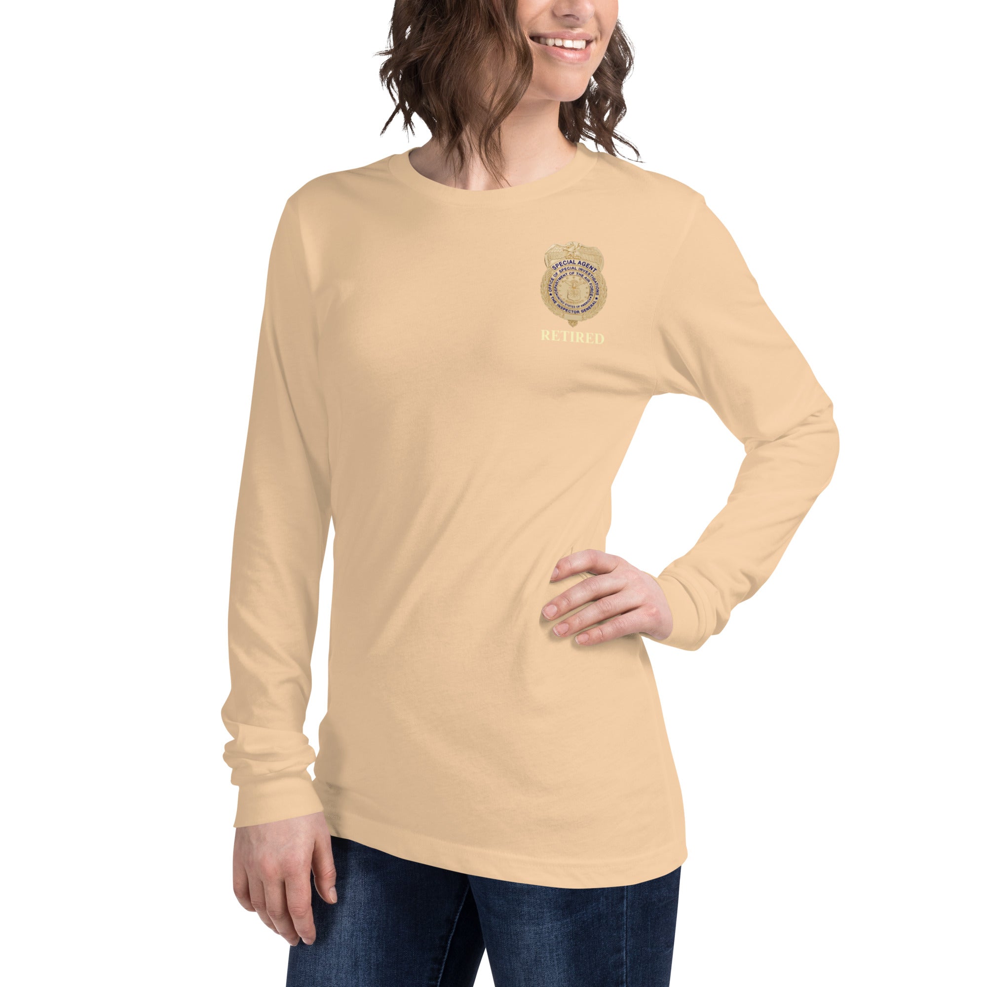 OSI Badge Retired - Ladies Long Sleeve Tee