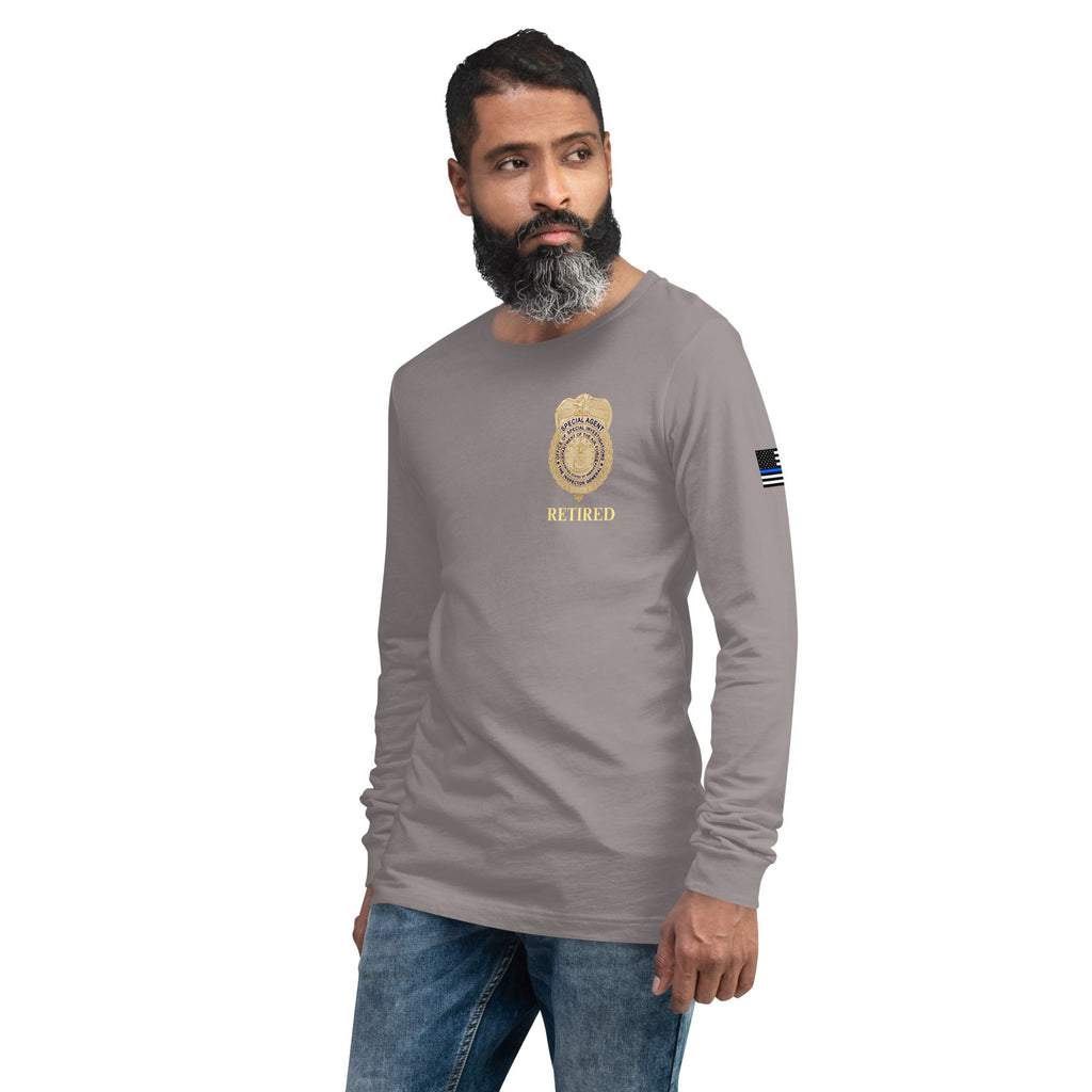 Retired OSI Badge and Shield - Longsleeve Tee - Men's