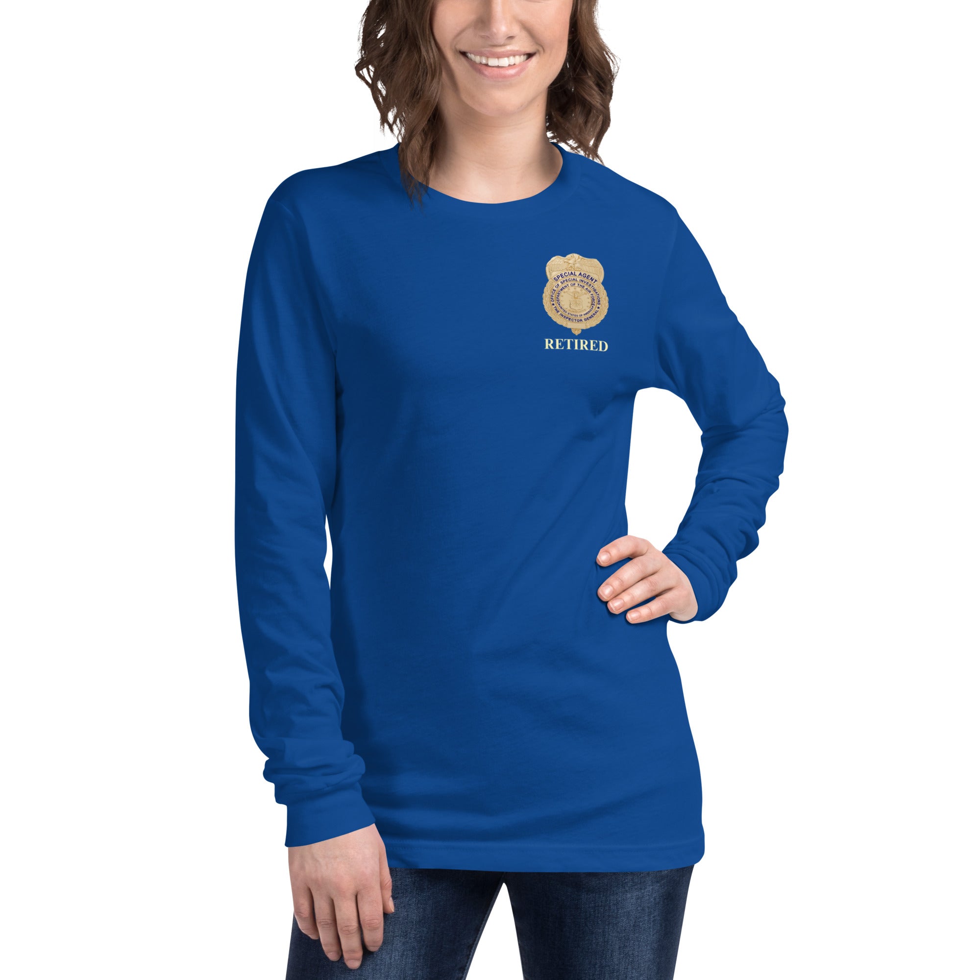 OSI Badge Retired - Ladies Long Sleeve Tee